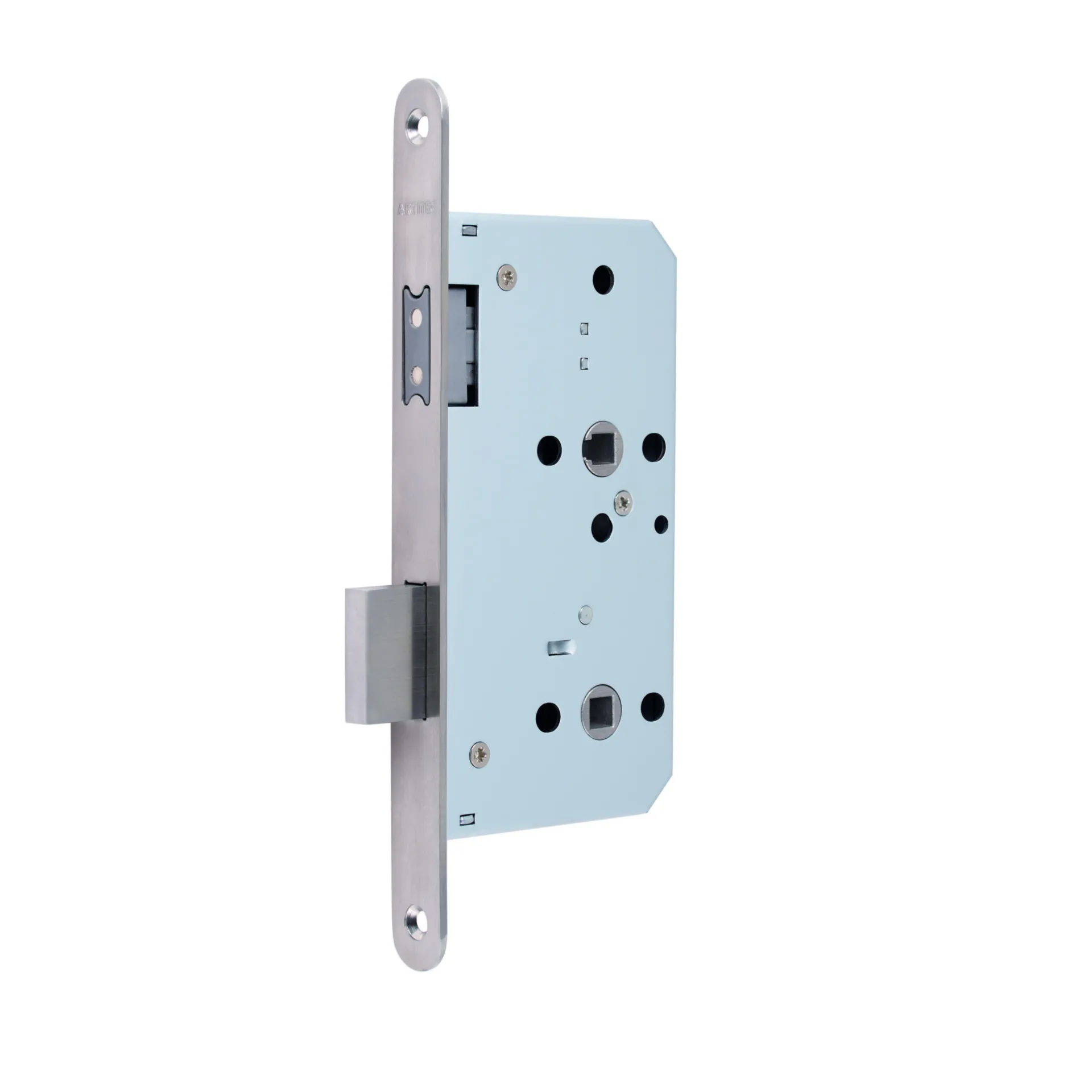 Artitec 9520 serrure WC magnétique (entraxe 72 mm, têtière inox arrondie)