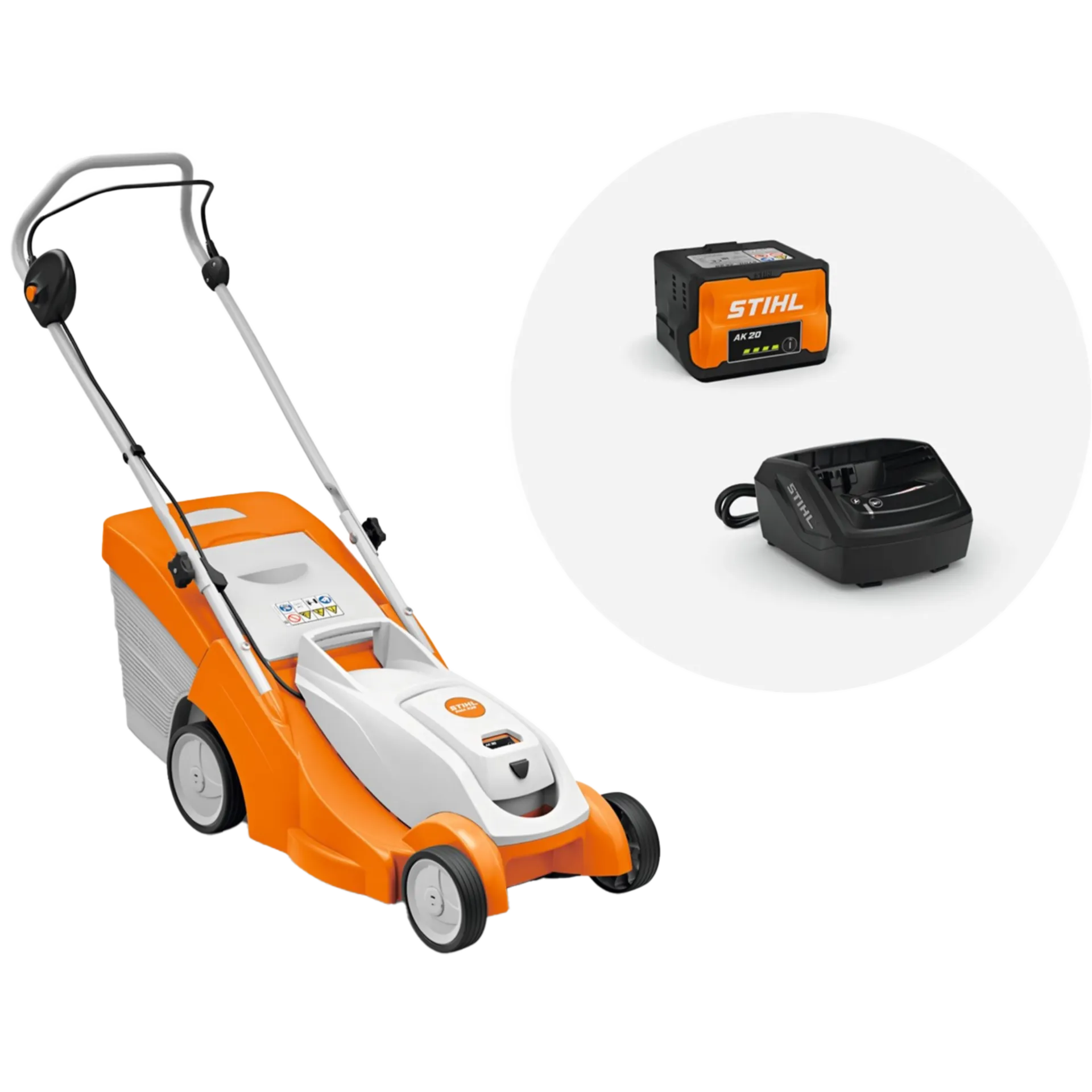 Accugrasmaaier RMA 239.1 set (inclusief 2 AK20-accu's en AL101-lader)