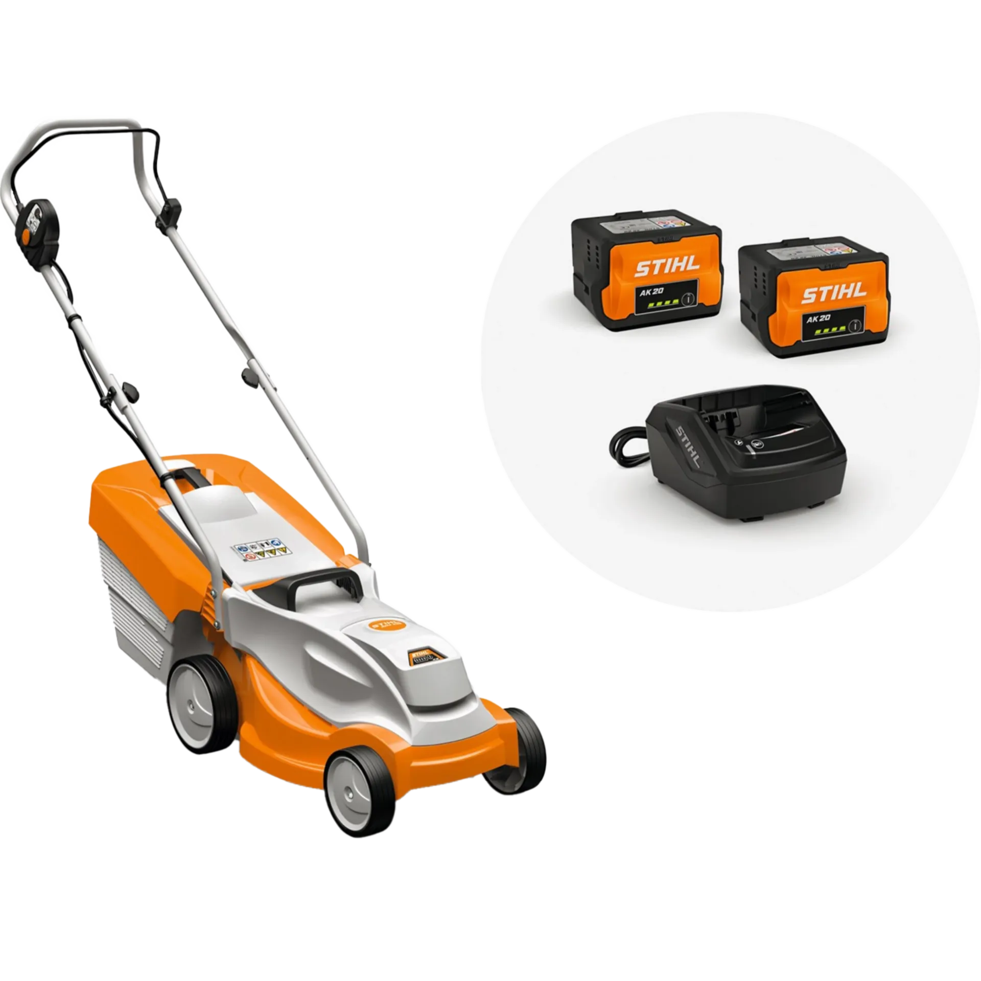 Tondeuse à gazon sans fil RMA 235.1 set (y compris 2 batteries AK20 et chargeur AL101)