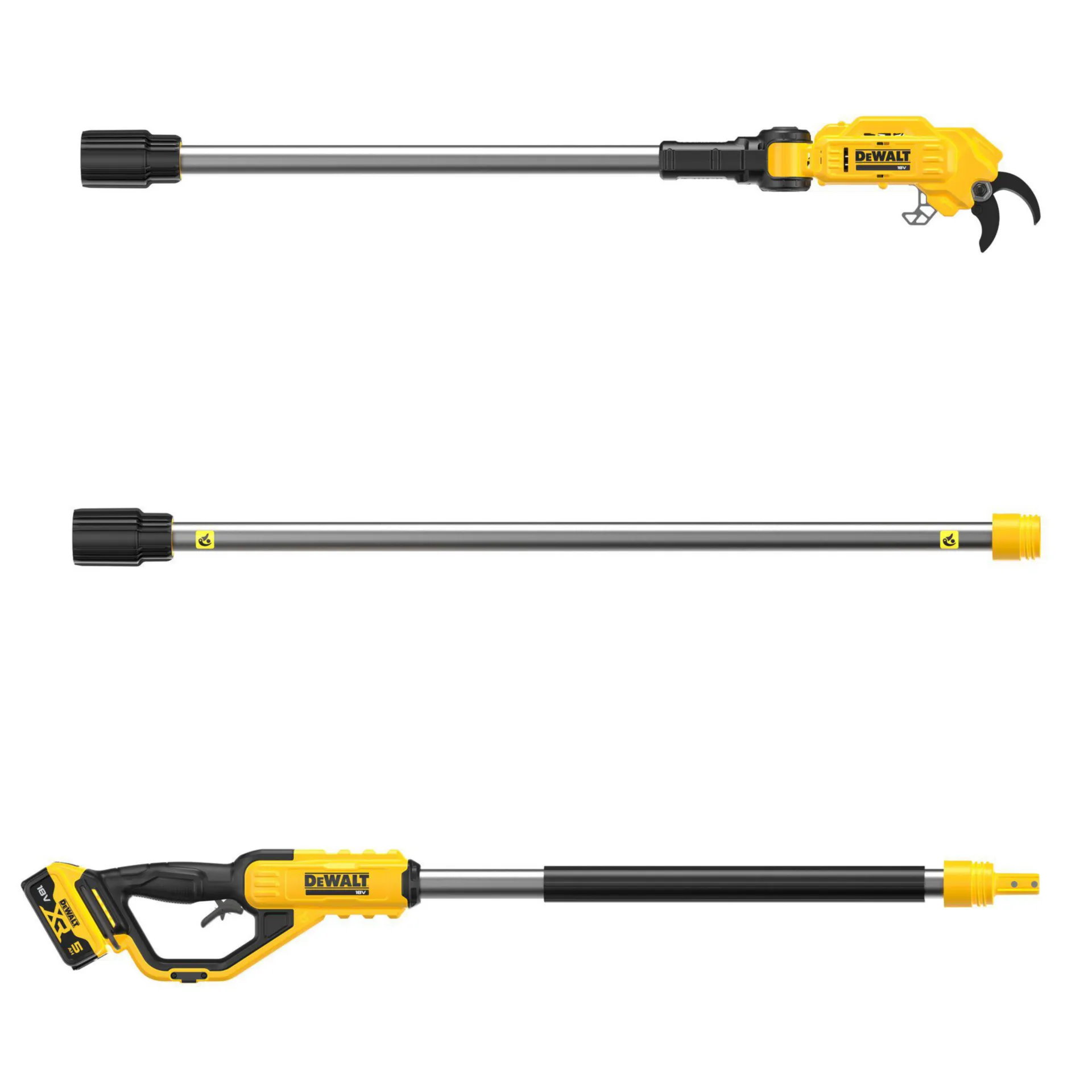 DeWALT DCMPP569N Sécateur sur accu sur tige (18 V, épaisseur branche 0-38 mm)