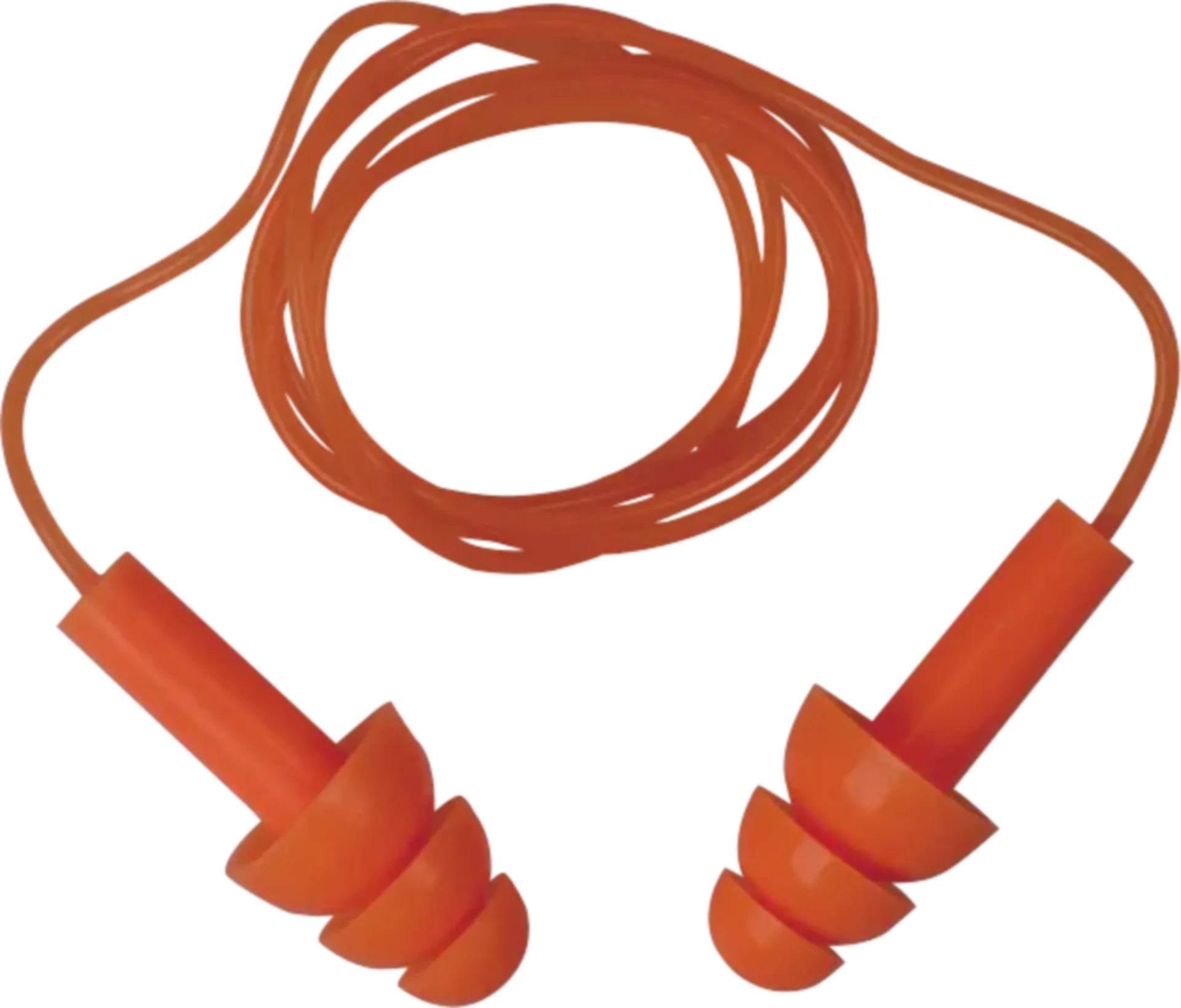 Herbruikbare silicone-oordoppen met koord (10 paar)