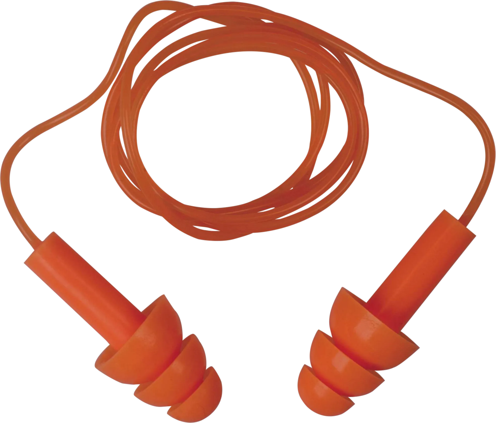 Herbruikbare silicone-oordoppen met koord (10 paar) Herbruikbare silicone-oordoppen met koord (10 paar)