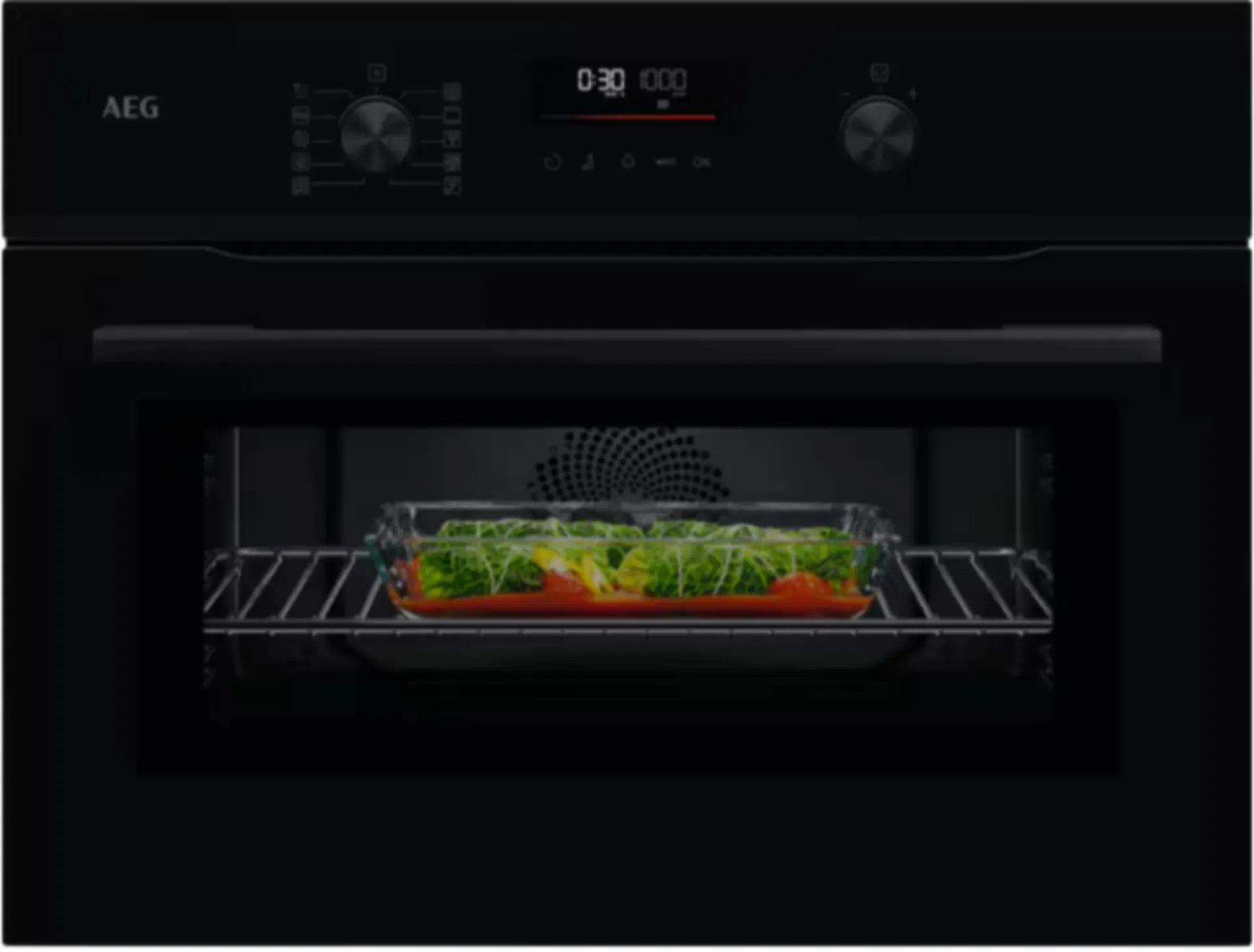 NKK6N501B Four combiné encastrable 45 cm 1000 W (44 l, ProBlackLine, 14 fonctions)