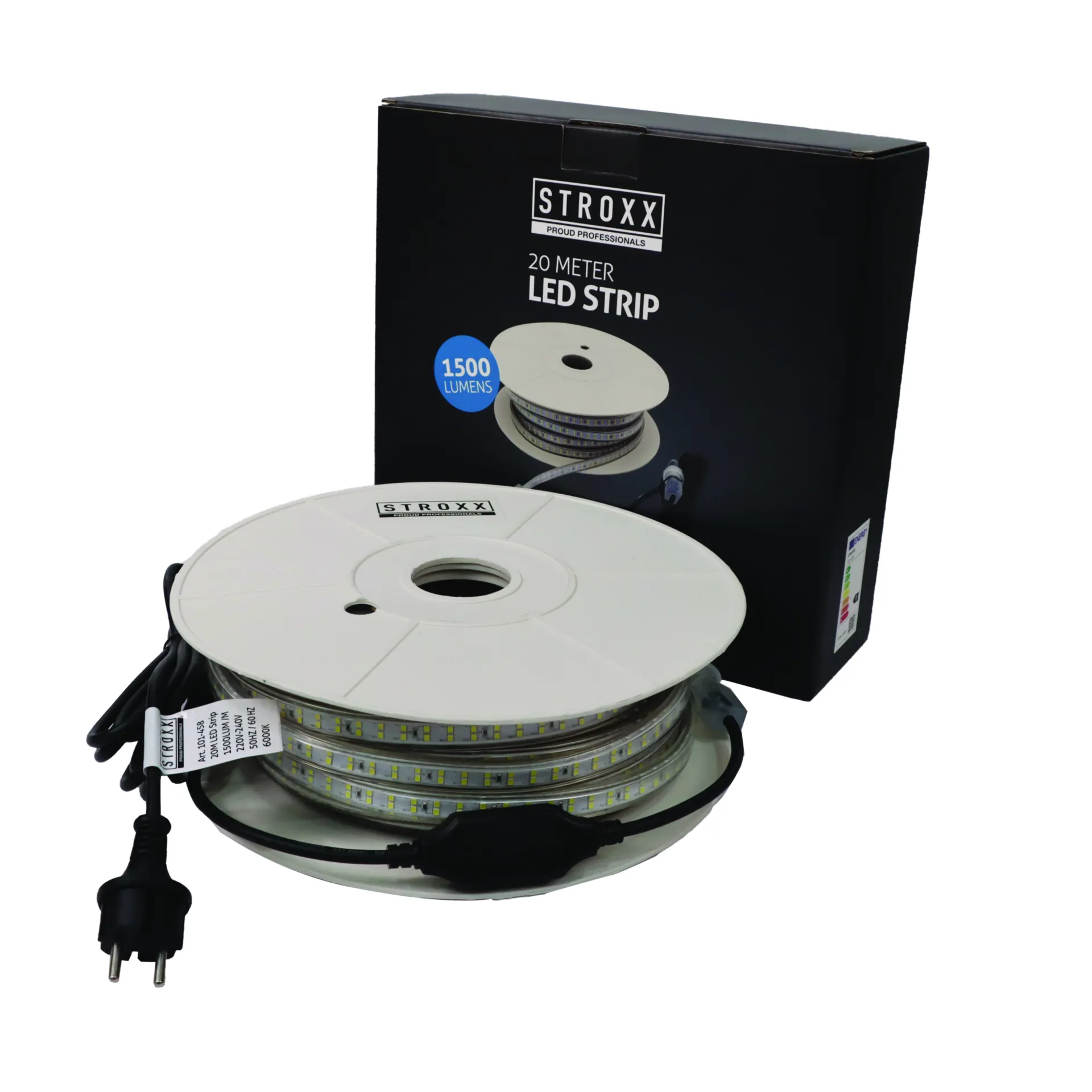 Bande LED Premium 20 m (1500 lumens/m, 230 V, IP65, rouleau)