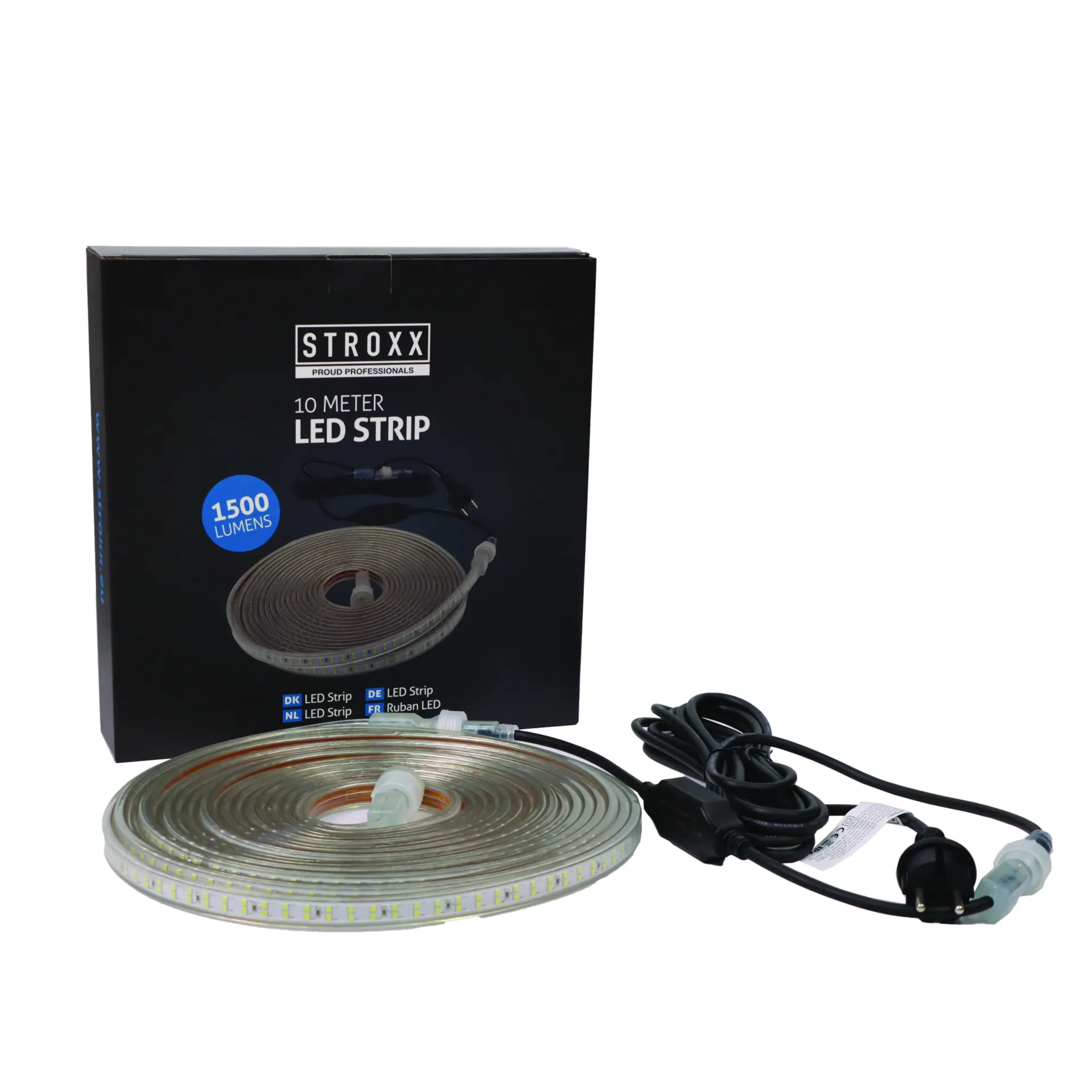 Bande LED Premium 10 m (1500 lumens/m, 230 V, IP65, rouleau) Bande LED Premium 10 m (1500 lumens/m, 230 V, IP65, rouleau)