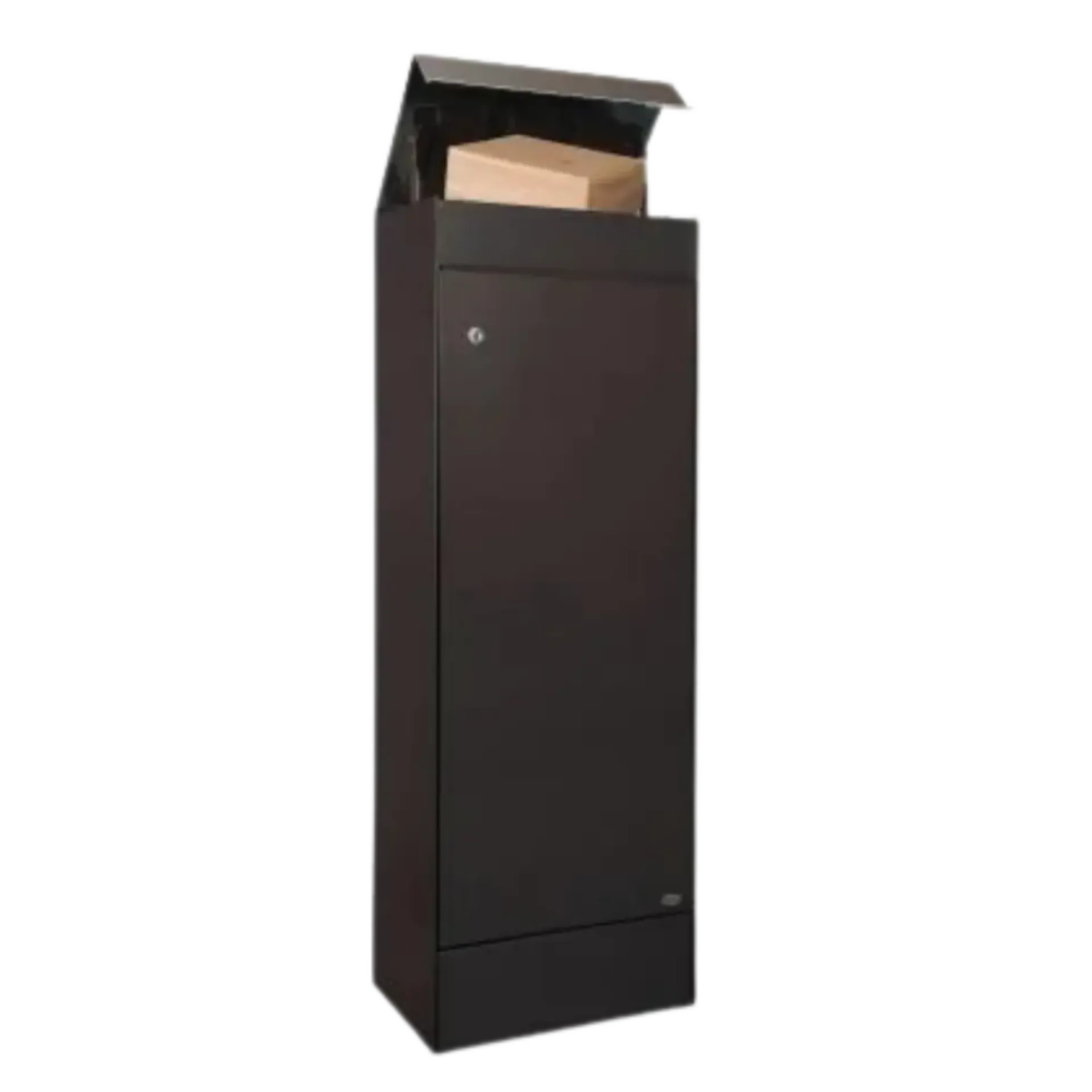 PARCELLO S Pakketbrievenbus (382x1012x265mm, RAL9005 Zwart) PARCELLO S Pakketbrievenbus (382x1012x265mm, RAL9005 Zwart)