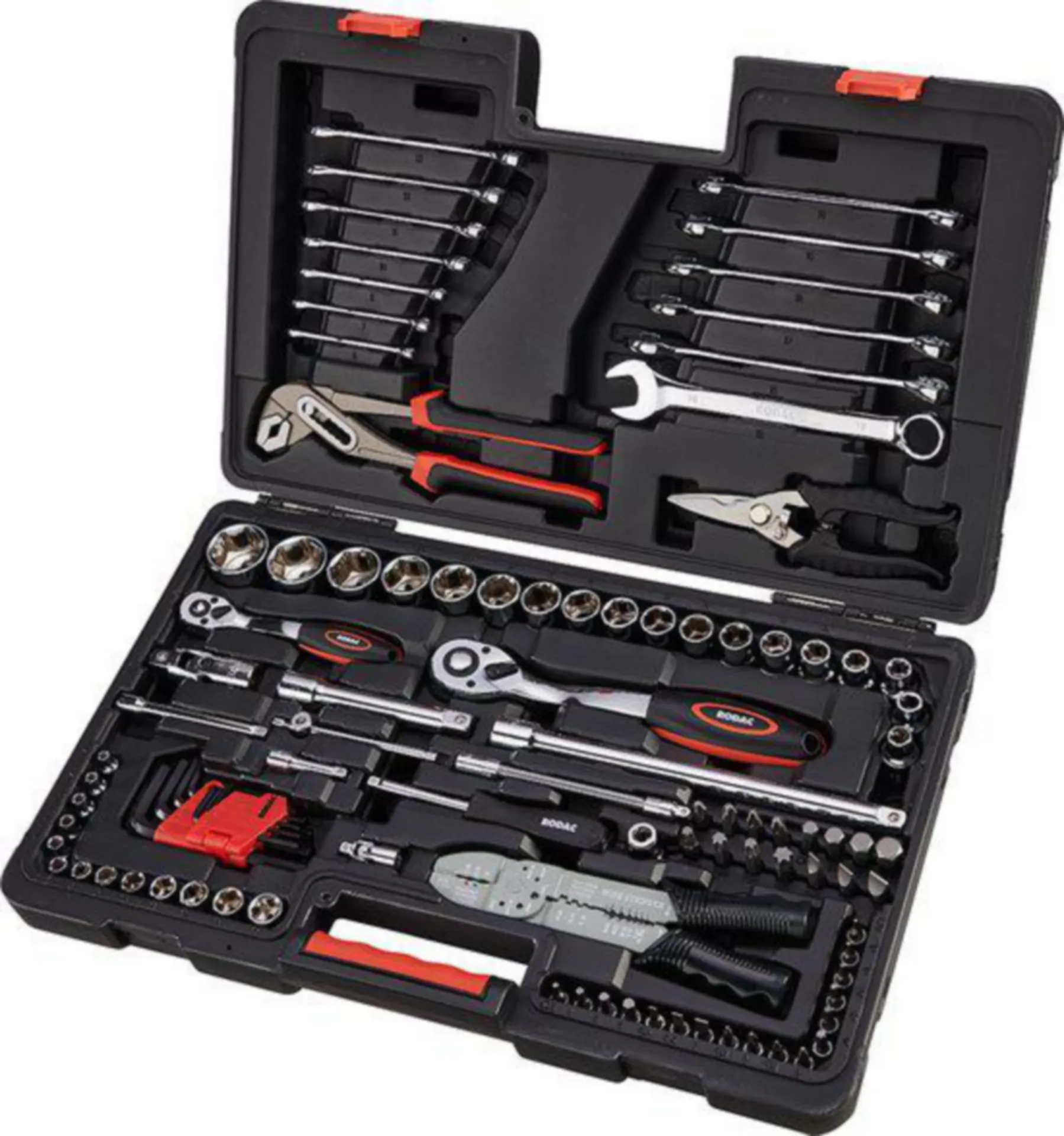 Mallette de 100 outils (1/4”–1/2”, clés et pinces)