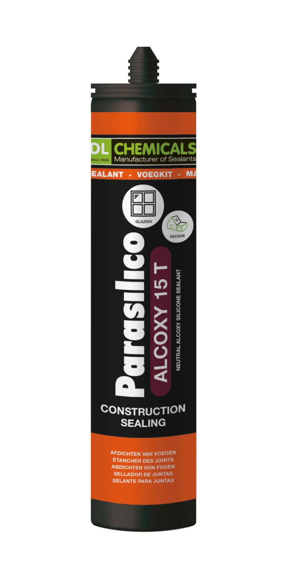 PARASILICO Alcoxy 15 T Silicone transparent/gris (cartouche 300ml)