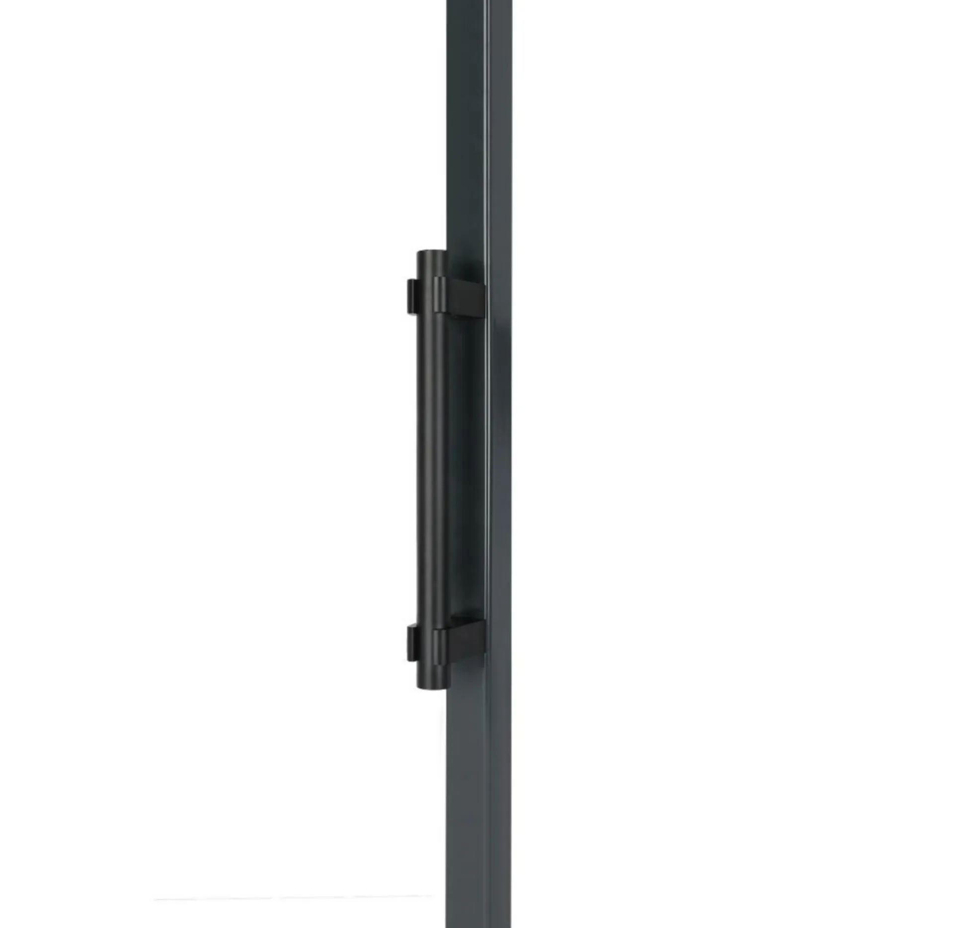 Deurgreep LOCINOX vast 0° L=365mm enkelzijdig alu ano zwart RAL9005