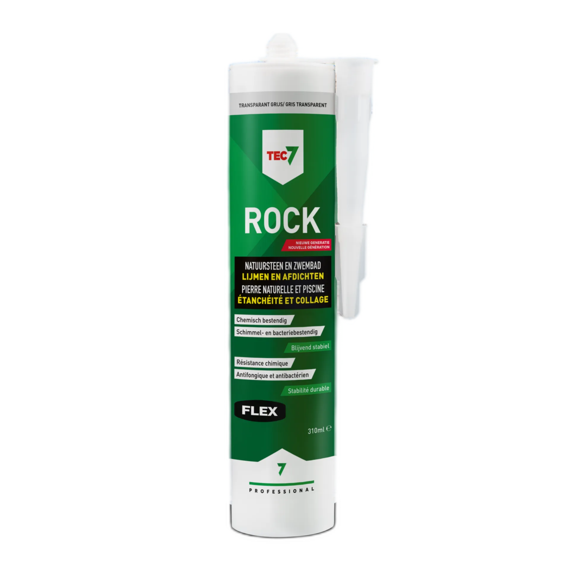 AFDICHTINGSKIT - TEC7 Rock transparant grijs - 310ml KOKER