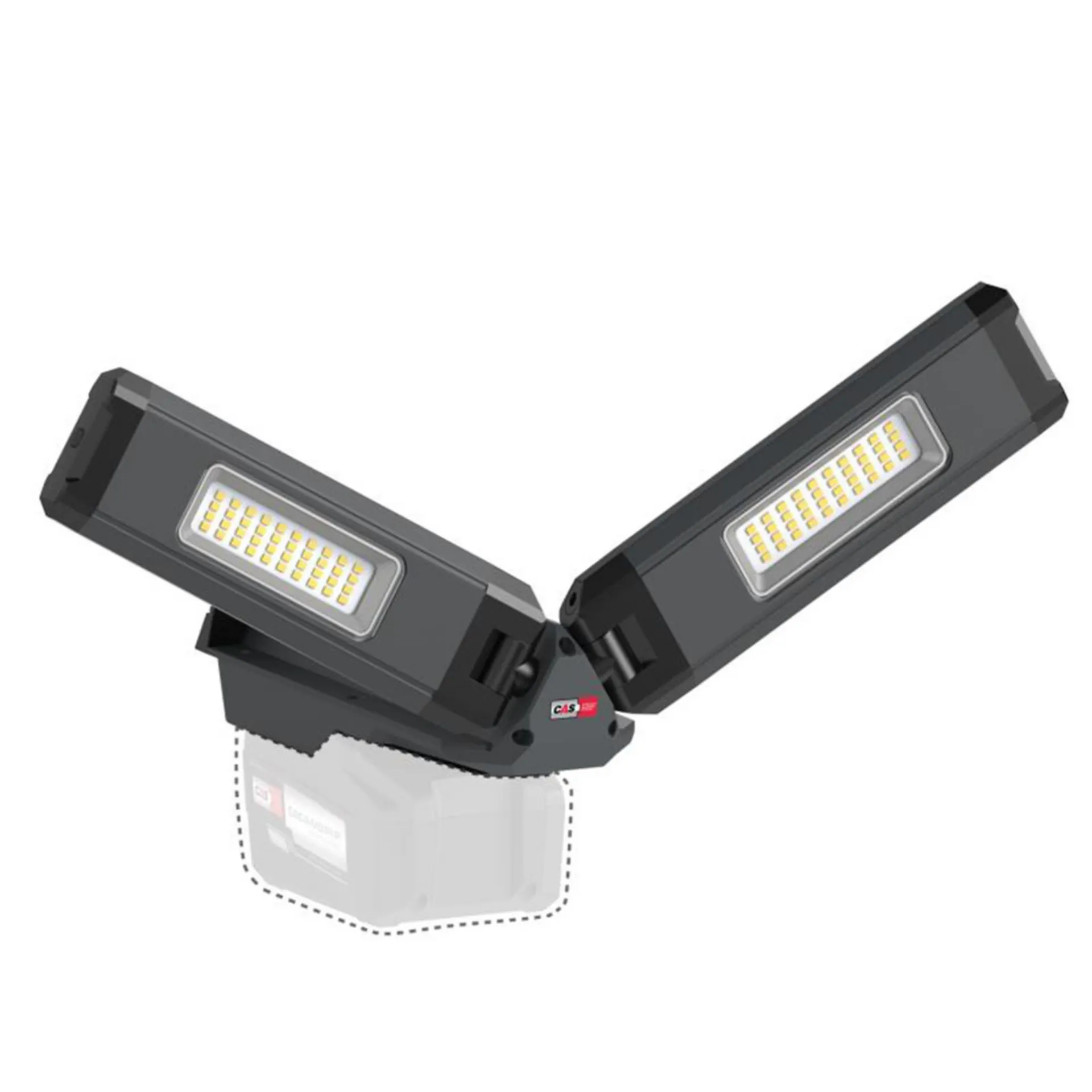 Projecteur LED de chantier Duo Connect sur batterie 18 V CAS (2.500 lm, 6.000 K, sans batterie) Projecteur LED de chantier Duo Connect sur batterie 18 V CAS (2.500 lm, 6.000 K, sans batterie)