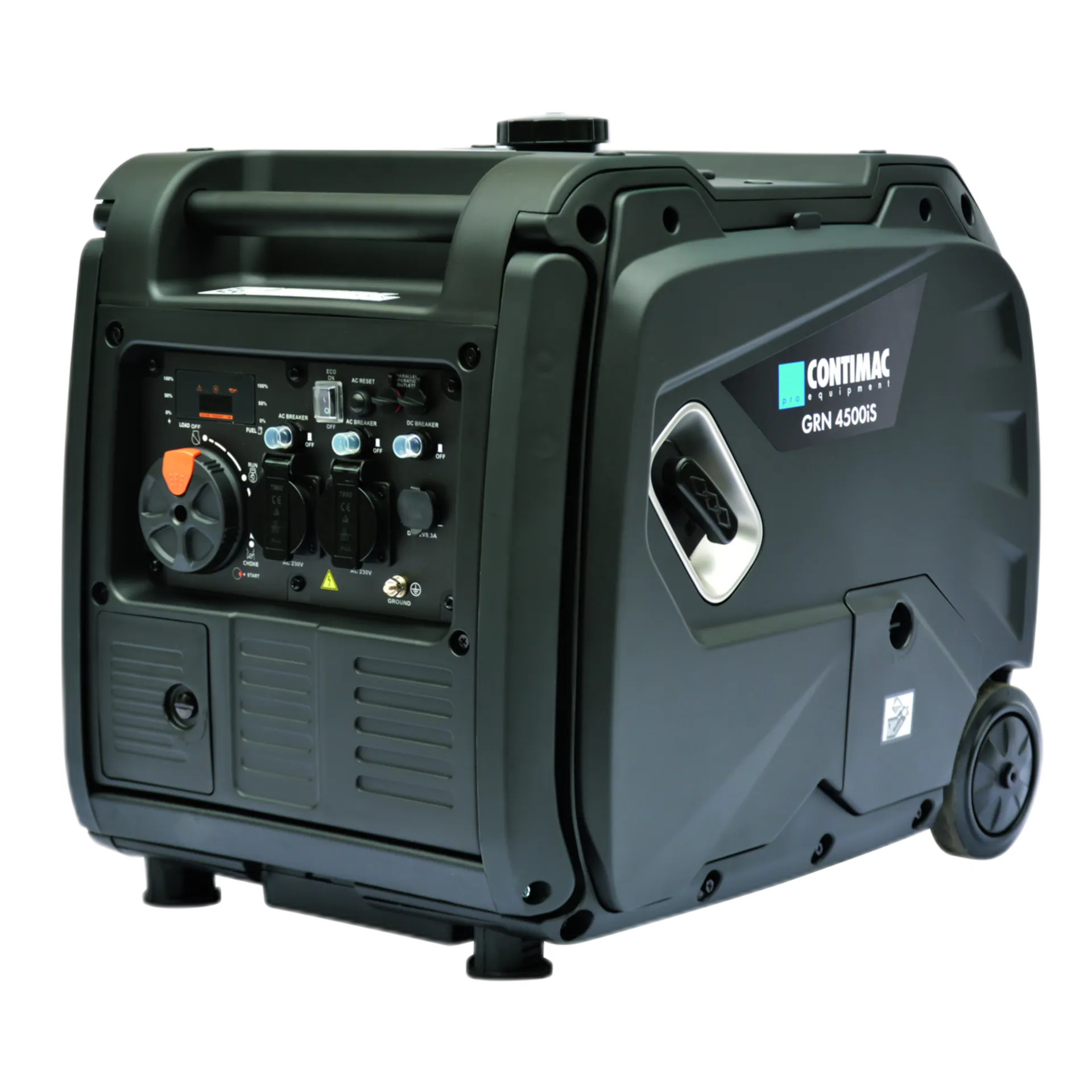 Groupe électrogène essence GRNE 4500 IS 4000W (inverter, 2x Schuko, 12V DC, mobile)