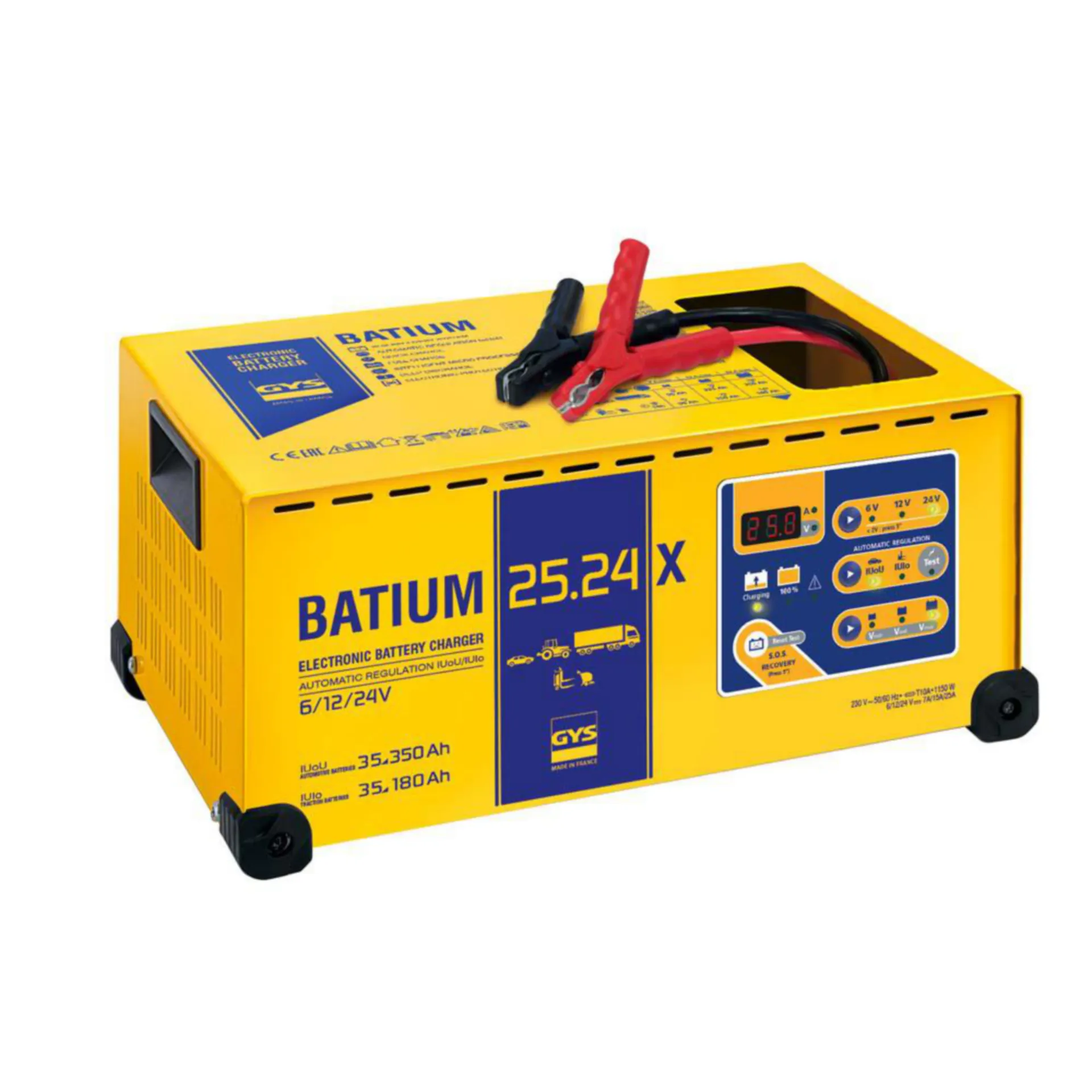 BATIUM 15.24 Acculader 6/12/24 V 15A (35 – 225 Ah, snelladen)