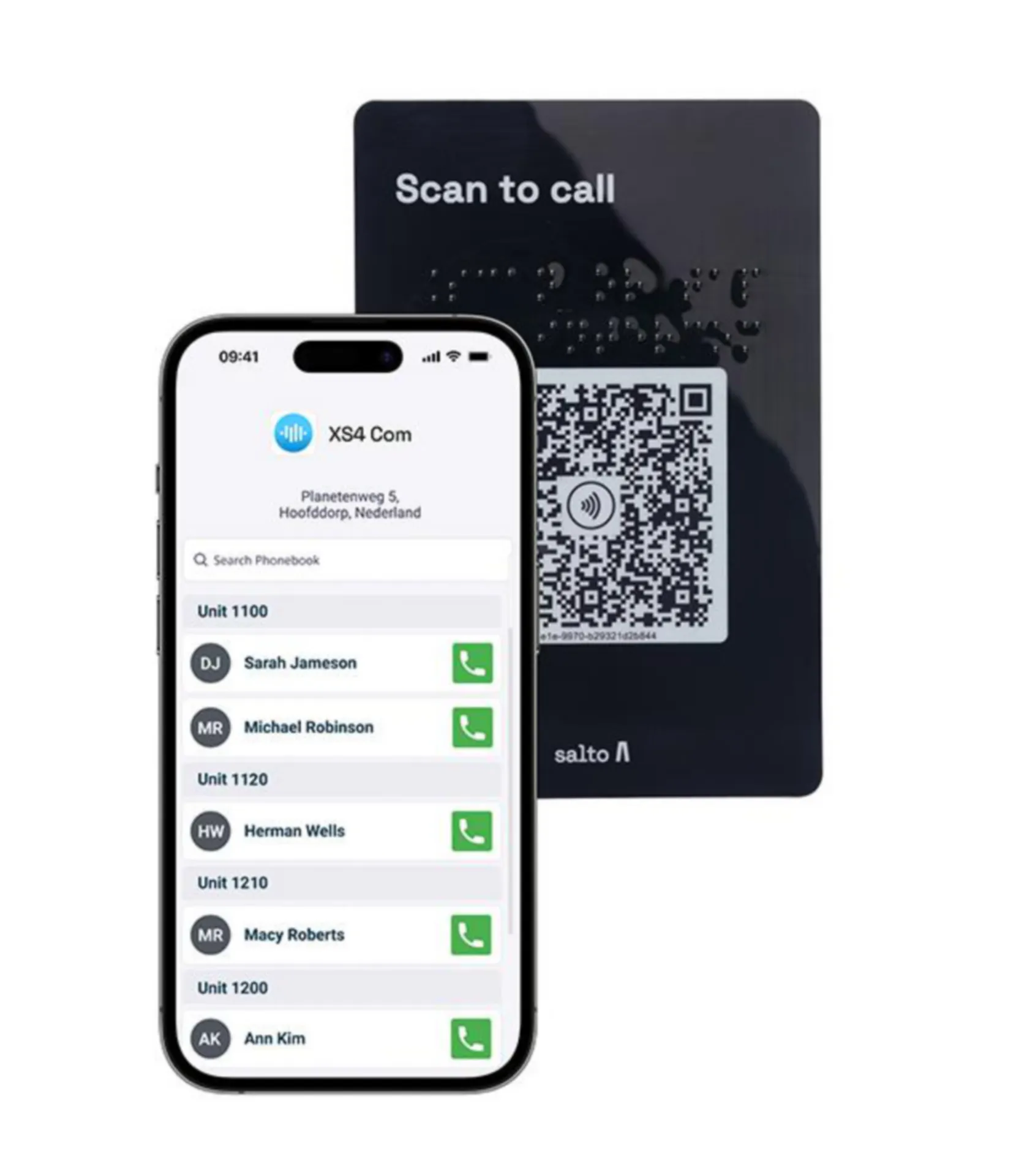 "Autocollant QR pour vitre à l'unité en néerlandais"
