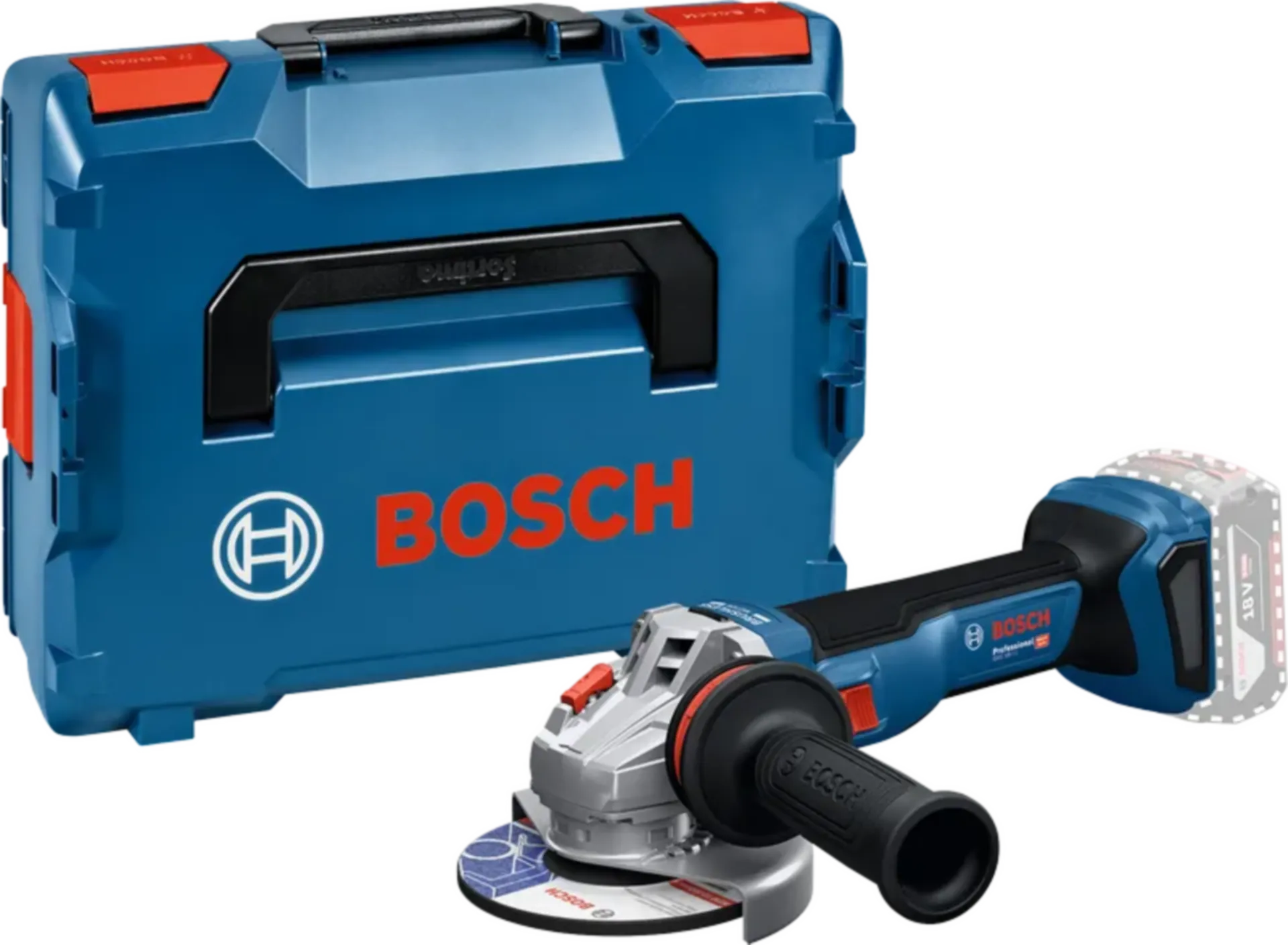 GWS 18V-11 meuleuse d’angle sans fil 18 V 125 mm (livrée sans batterie ni chargeur, L-BOXX)