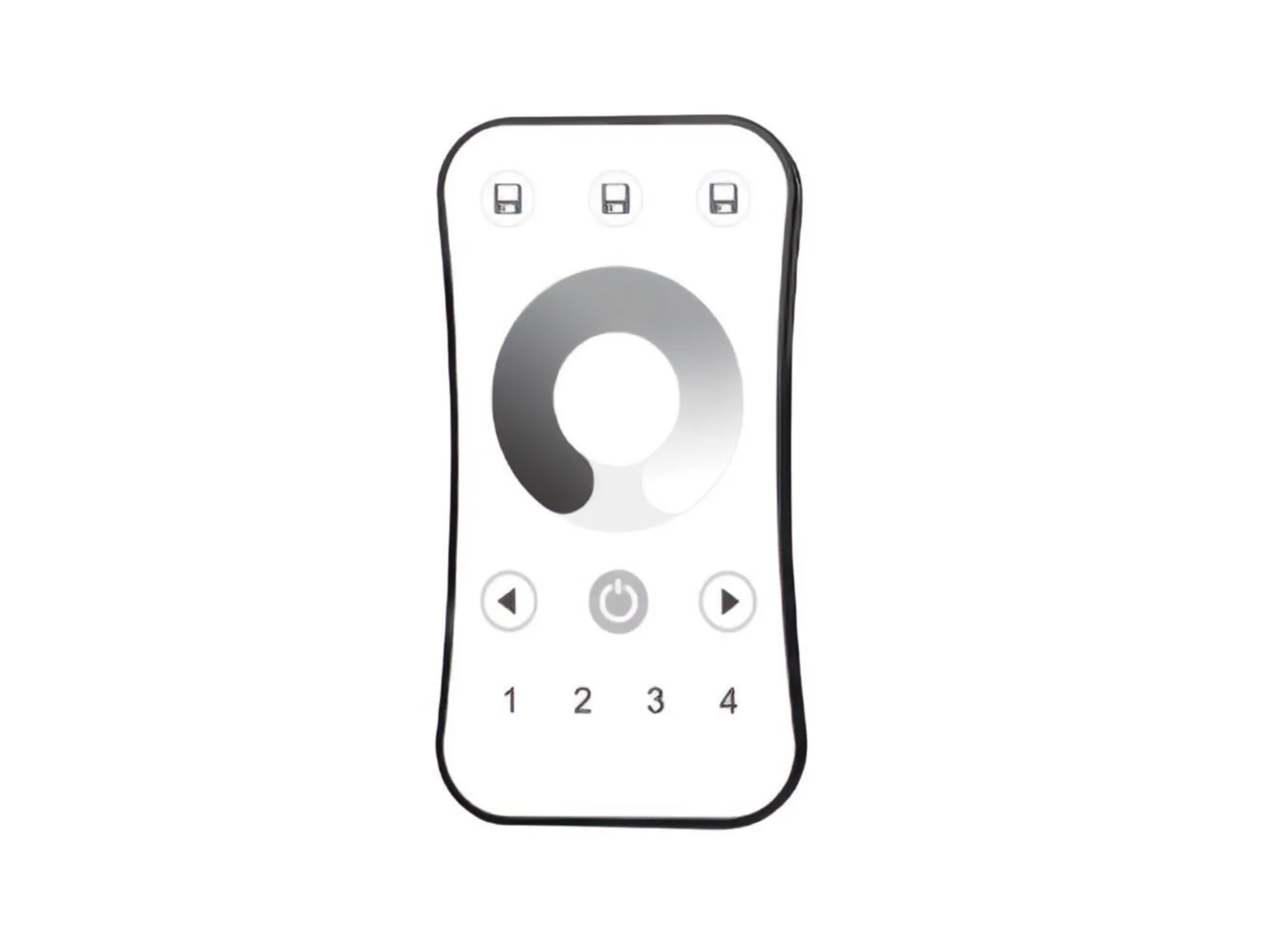 4-Kanaals zender voor wit licht 2,4GHz