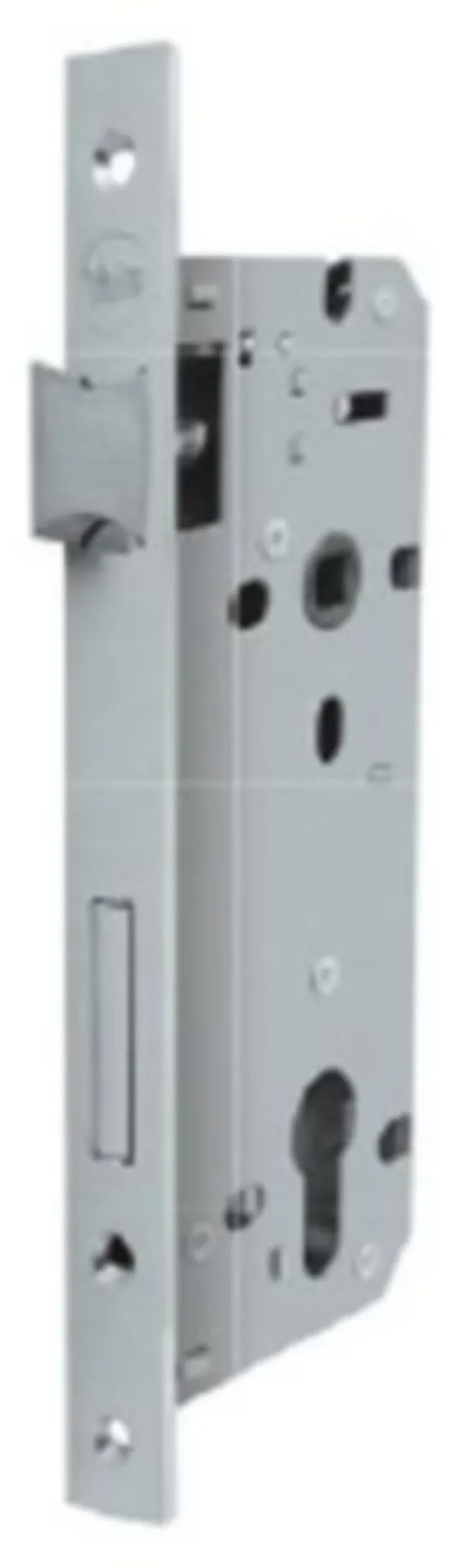 Dag-nachtslot PZ YALE 52X 45/85 rh. vpl. vernikkeld 22x240mm met tgpl keerb.