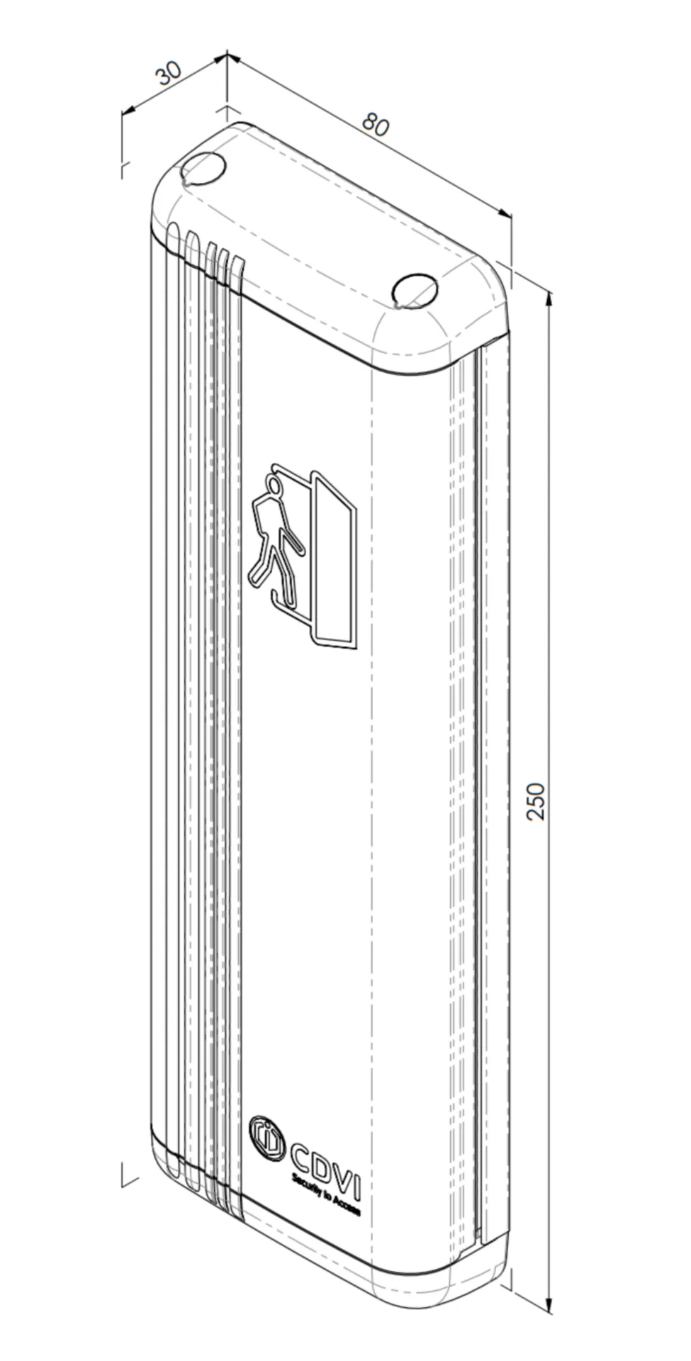 Bouton a coude avec 1 micro-interrupteur