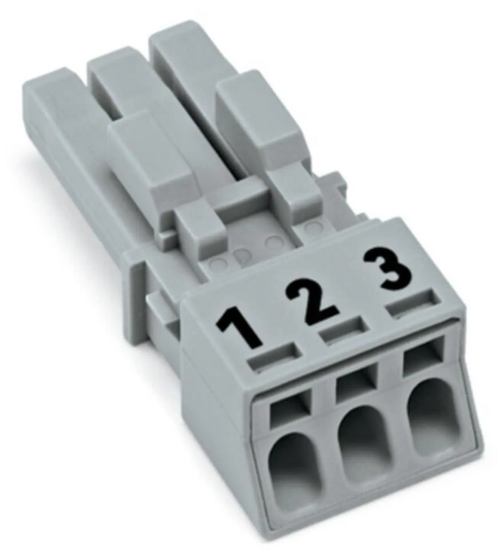 Connecteur femelle gris à 3 broches - 1,5 mm² (50 pièces)