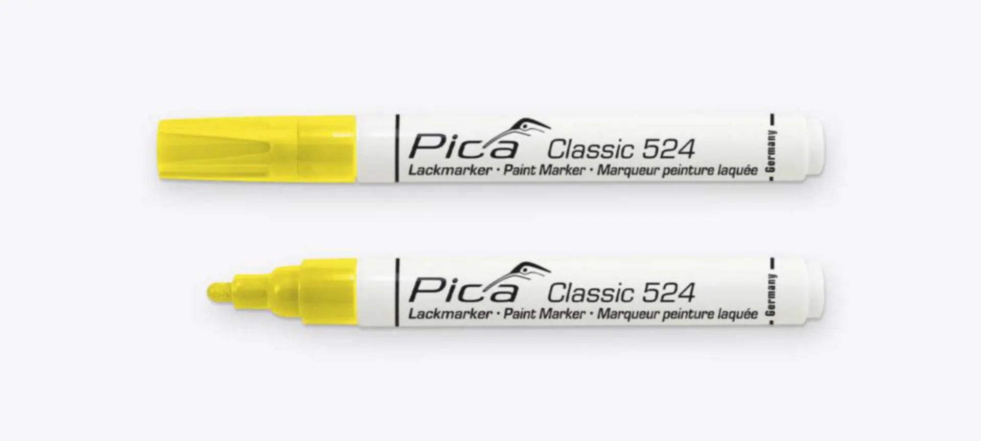 Pica 524/44 Lakmarker (2-4 mm ronde tip, geel)