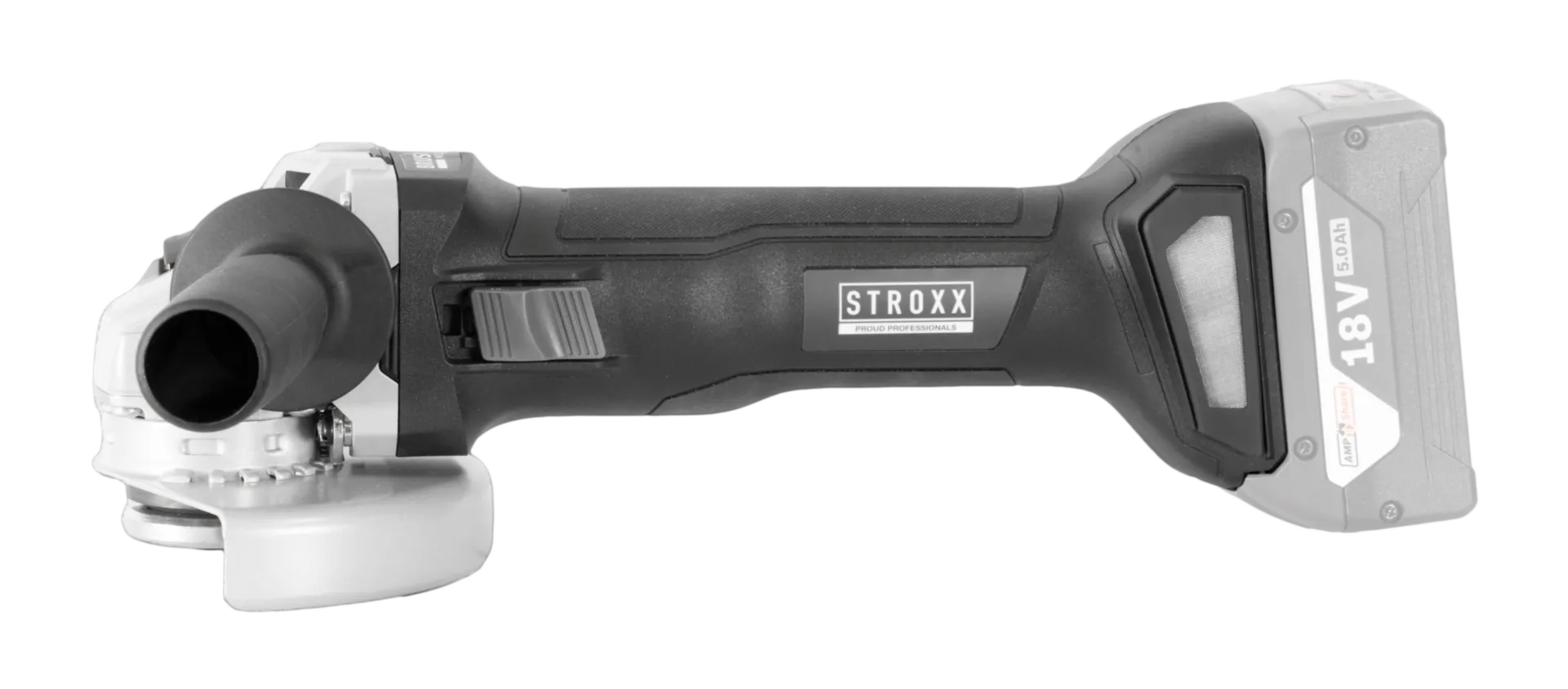 STROXX Accu haakse slijper AGX (18V, 125 mm, borstelloos)