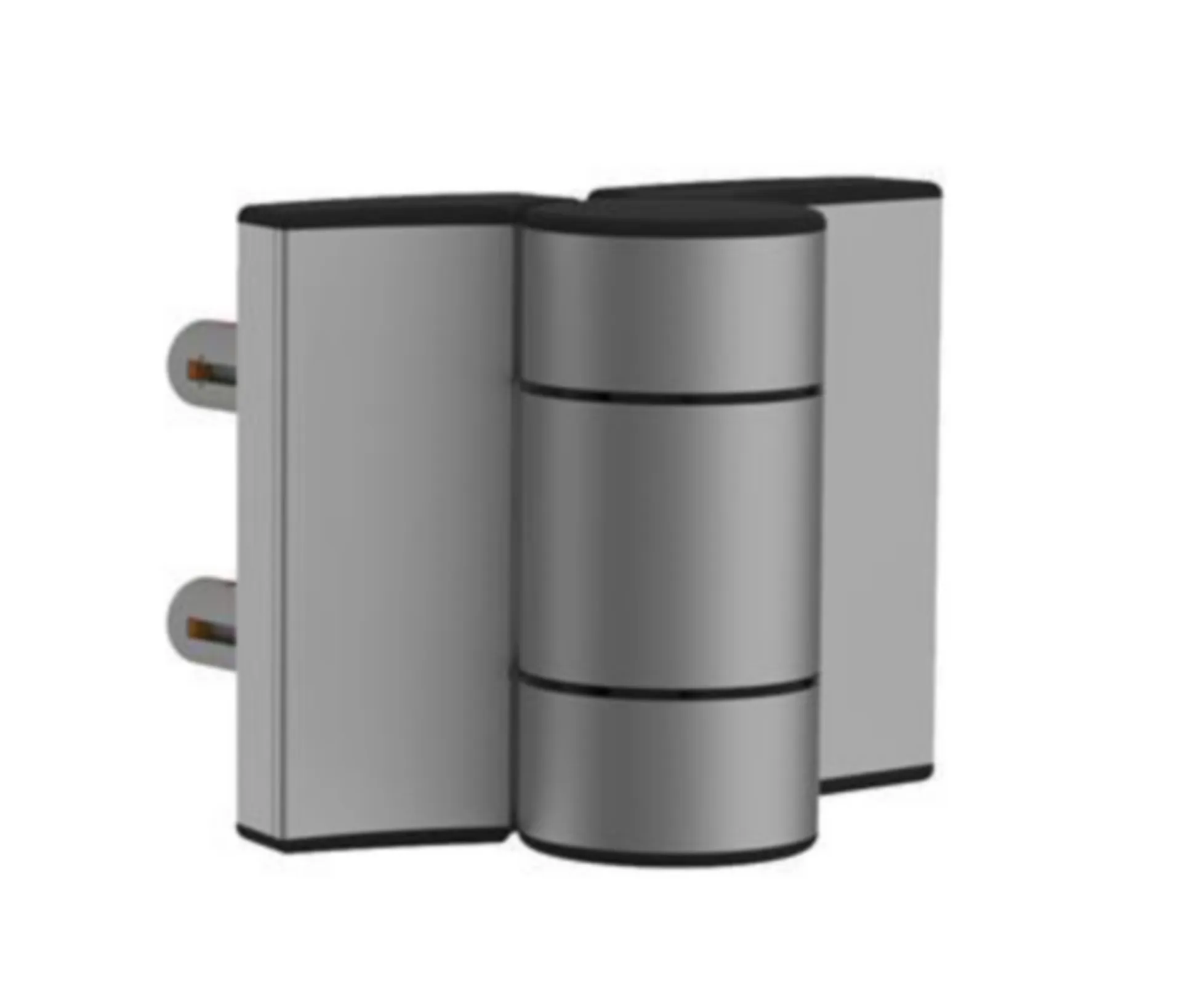 Charnière LOCINOX DINO-2 180° double roul 2x20mm reg argent (set=2pc)