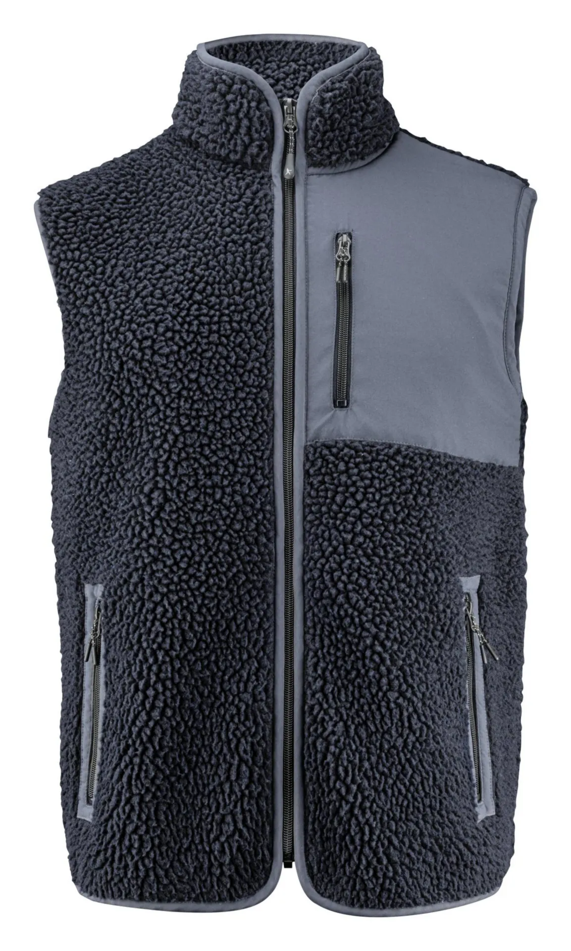 Bodywarmer teddy fleece Kingsley vest – navy – taille S