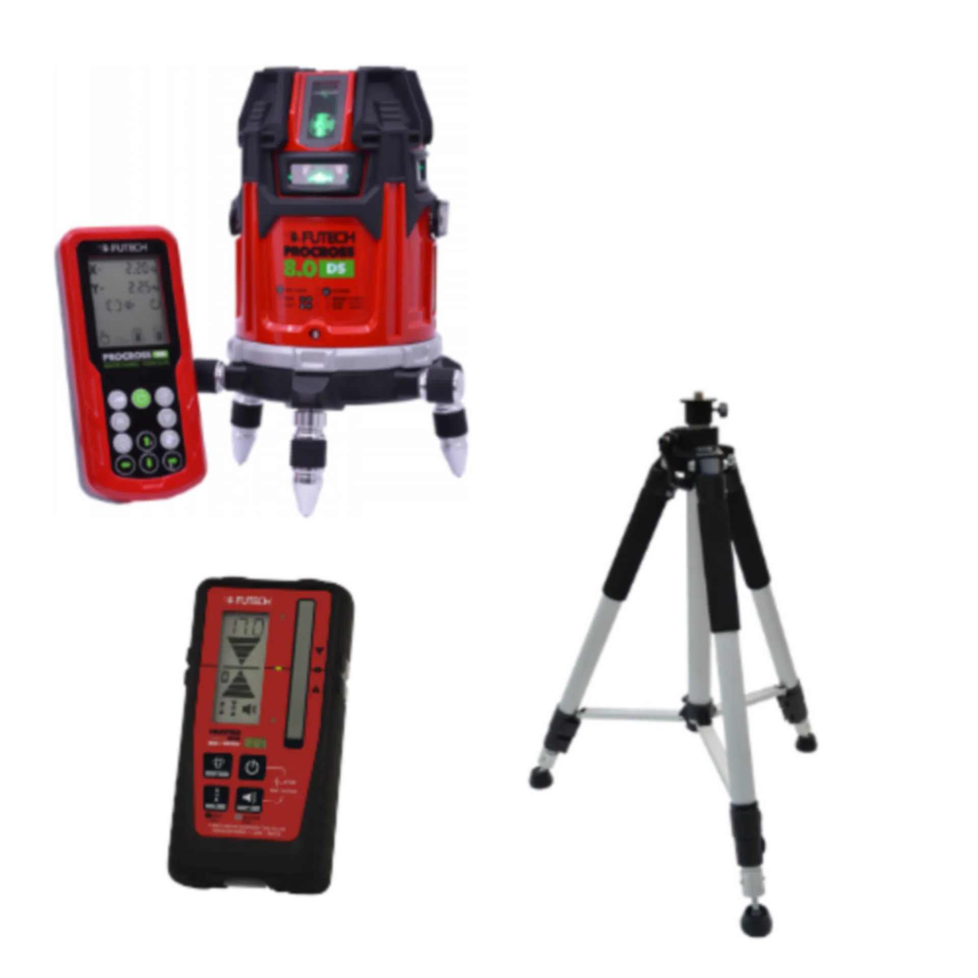 FUTECH Kruislijnlaser Procross 8.0 DS Groen + Quattro MM + Smartbase PROMO