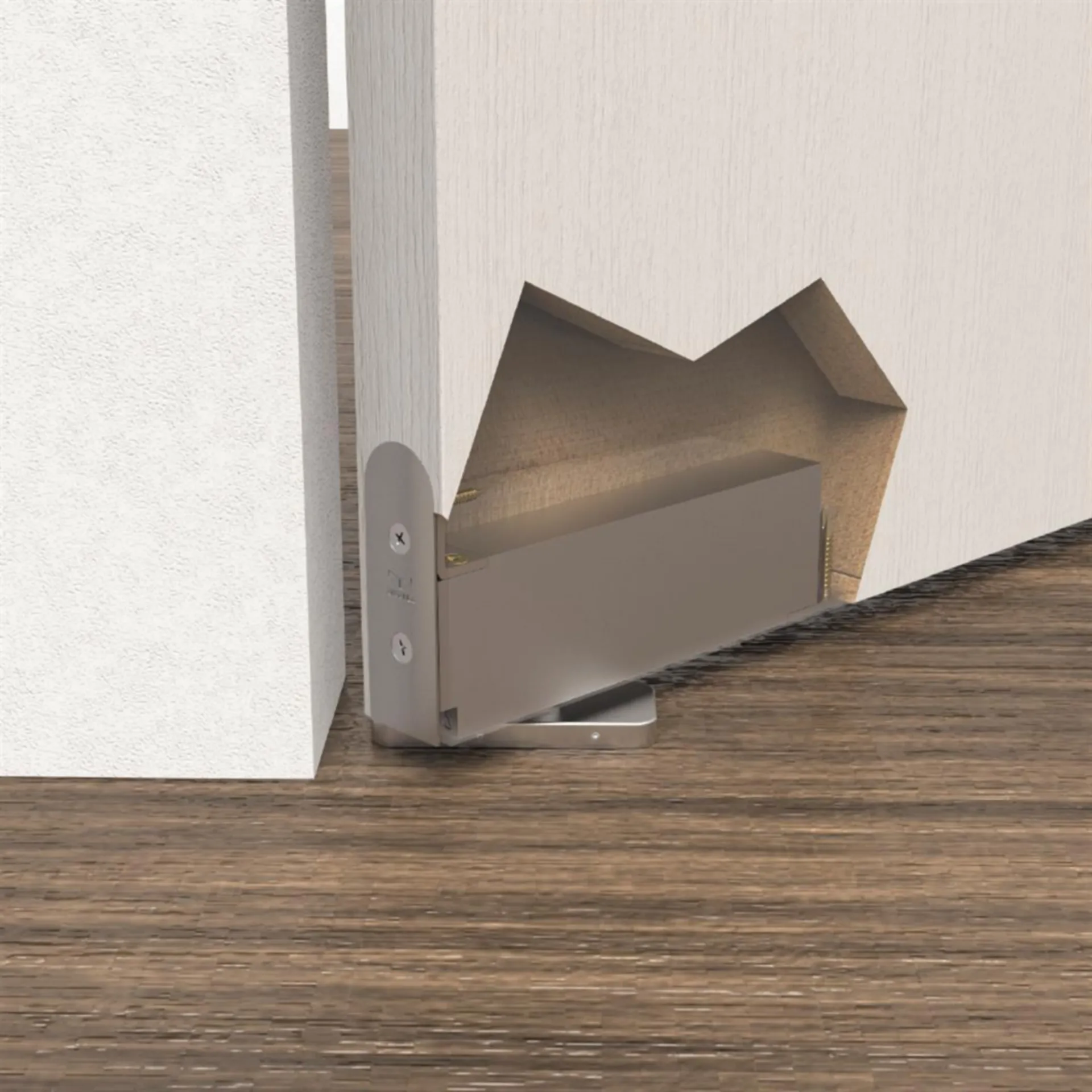 Onzichtbare pivot scharnier Pivotica Pro min. DD.40mm 100kg Vastz. 90°