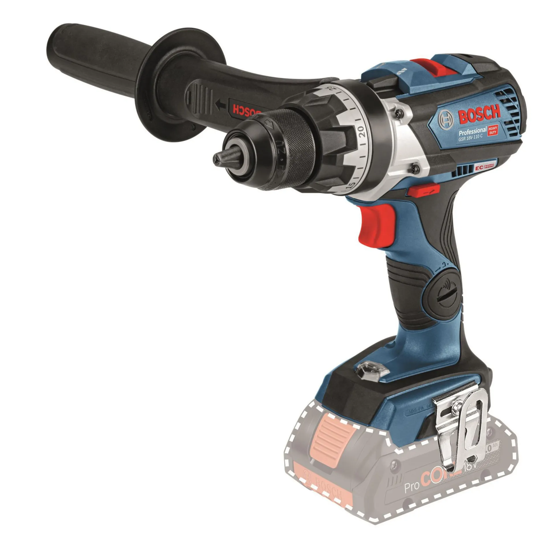 Accu Schroef- en Boormachine GSR18V-110 C (18 V - excl. accu)