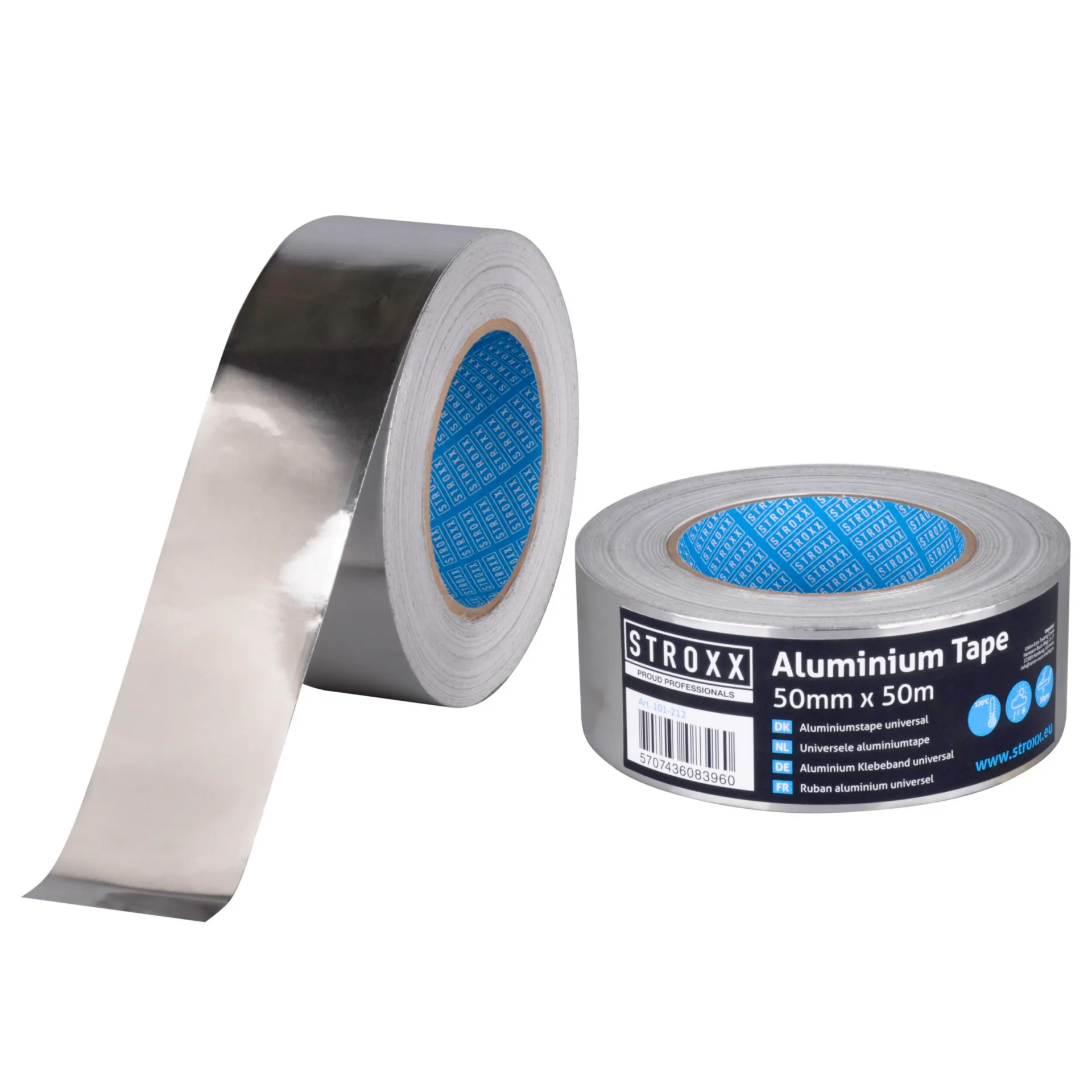 Aluminium tape - 50mm x 50m - 30µ