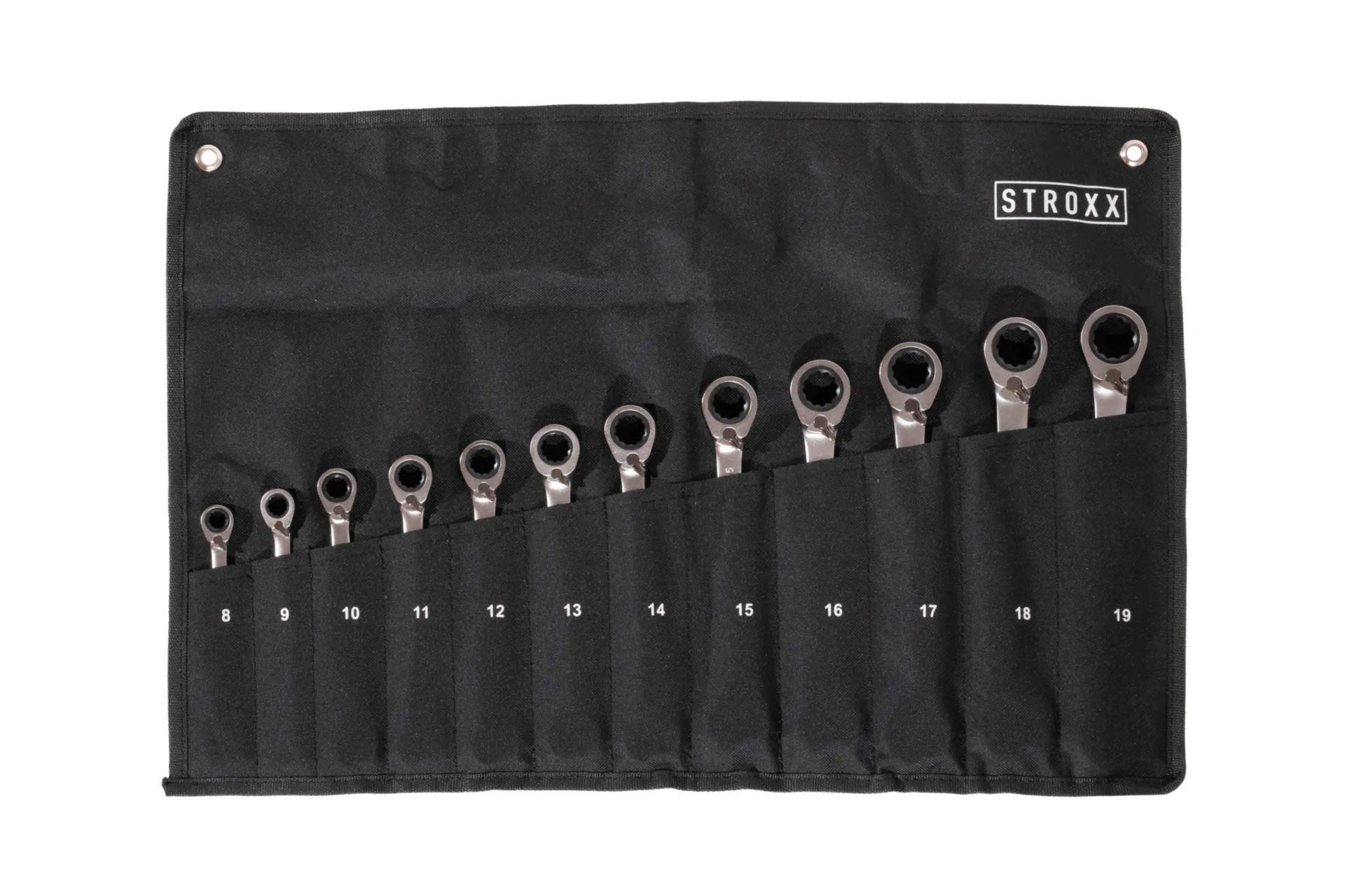 Clé mixte à cliquet 12 pièces 8-19 mm