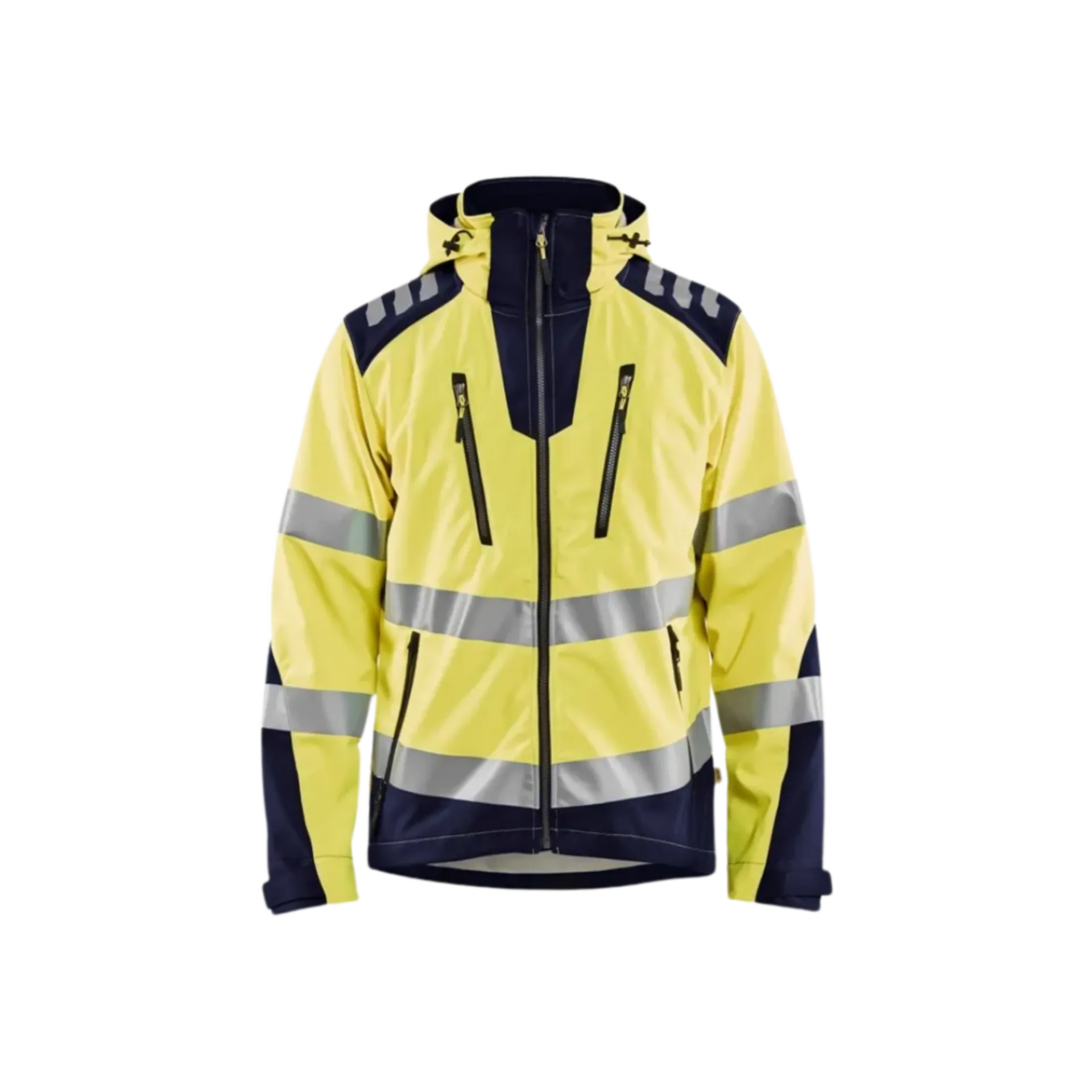 Veste softshell high - bleu marine/jaune - M Veste softshell high - bleu marine/jaune - M