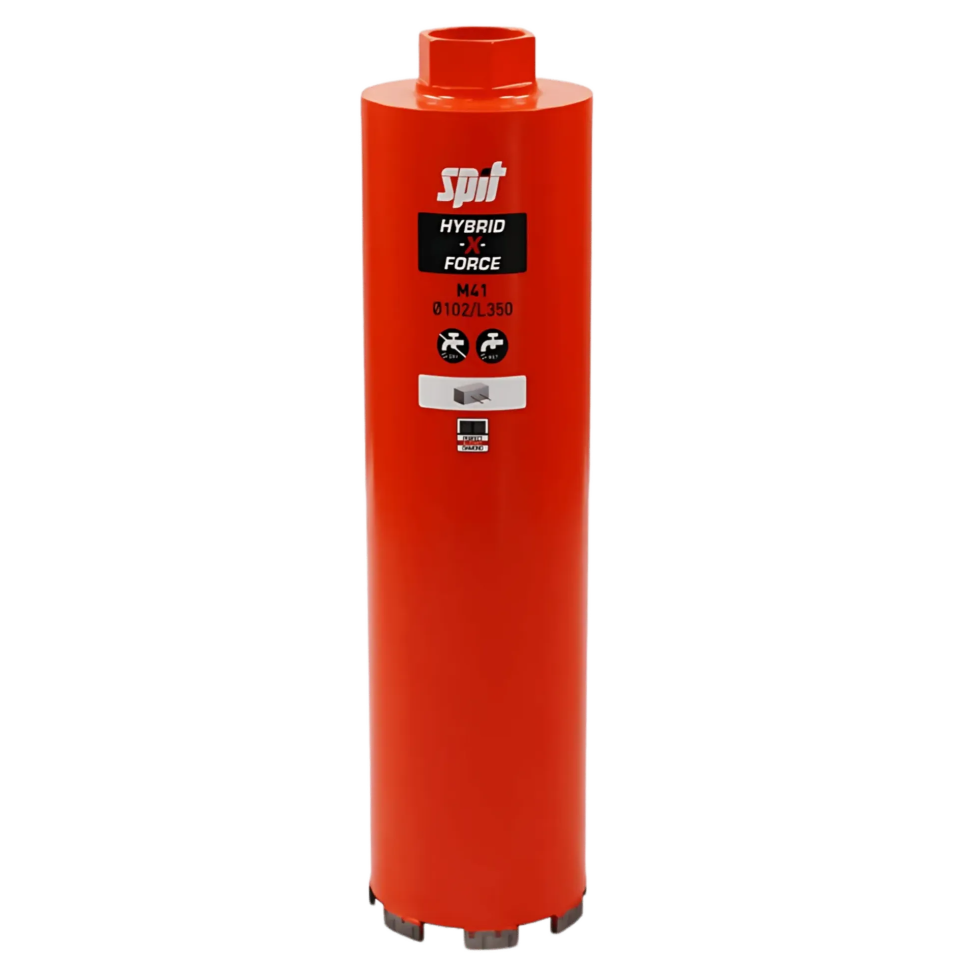 Diamantdroogboor M41 ø 162 x 350 mm hybrid-x-force Diamantdroogboor M41 ø 162 x 350 mm hybrid-x-force