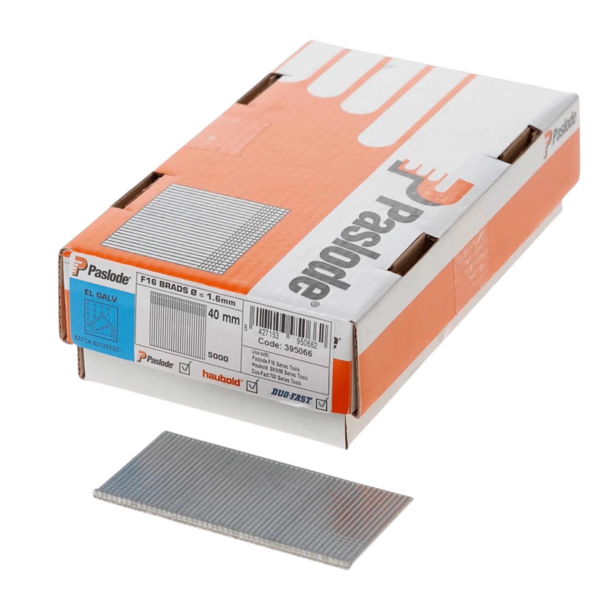Brads f16 - 50 mm gegalvaniseerd (5000 stuks) ref.395069