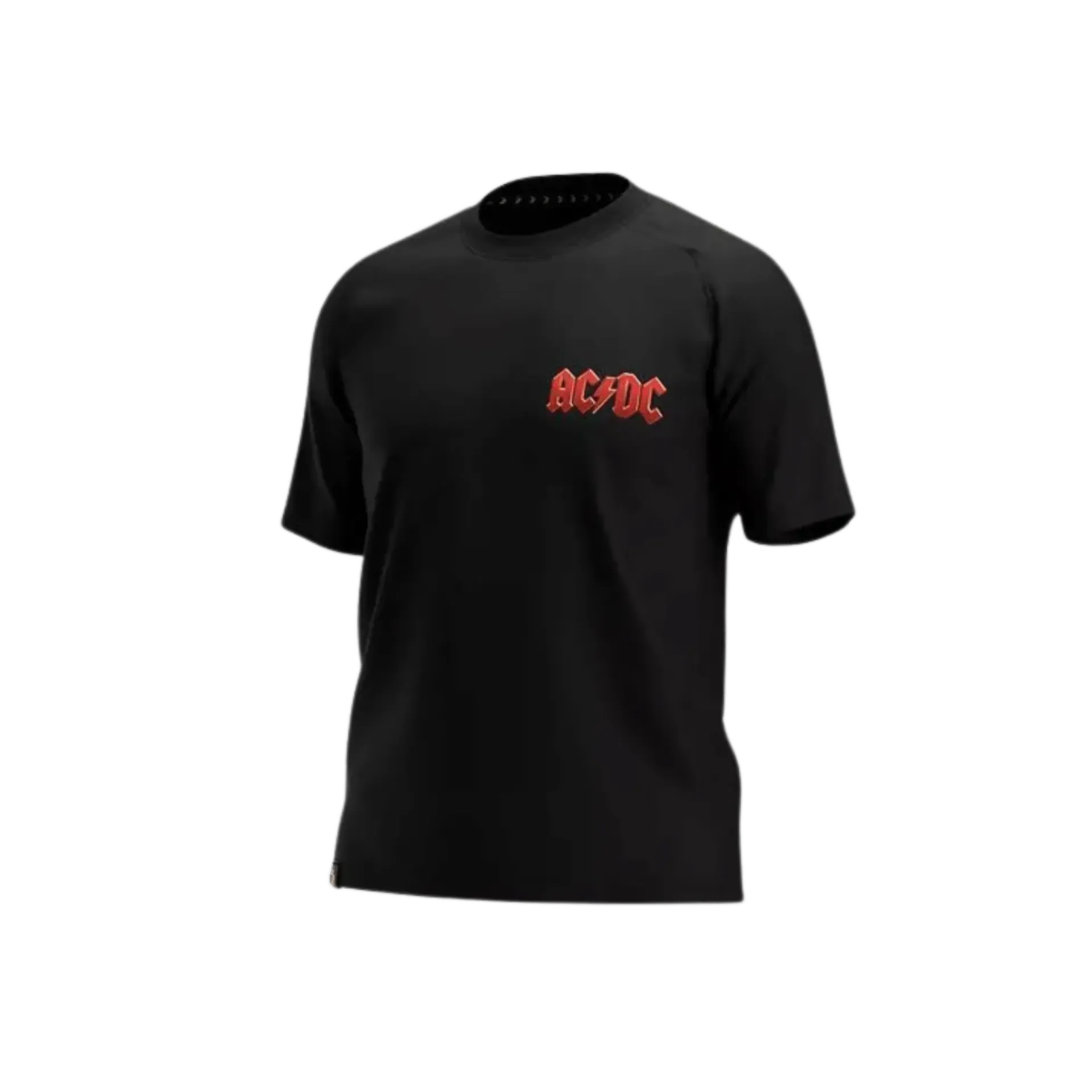 AC/DC t-shirt limited edition borstlogo - zwart - L AC/DC t-shirt limited edition borstlogo - zwart - L