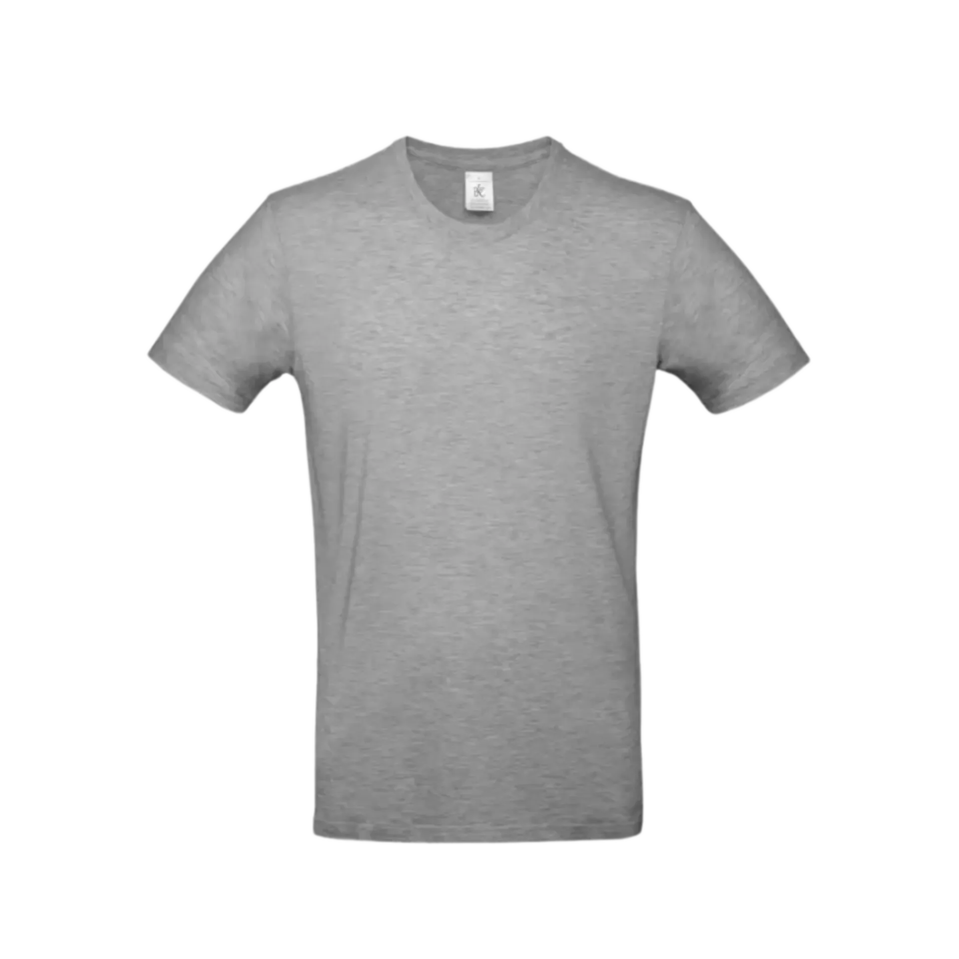 New Heavy round neck T-shirt #E190/Men - sport grey- M - 3 st/pak