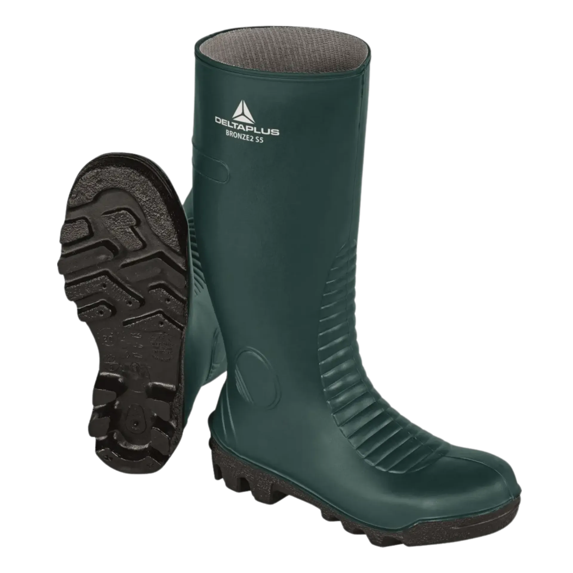 Bottes de sécurité PVC Bronze2 - S5 SRA - vert/noir taille 38 Bottes de sécurité PVC Bronze2 - S5 SRA - vert/noir taille 38