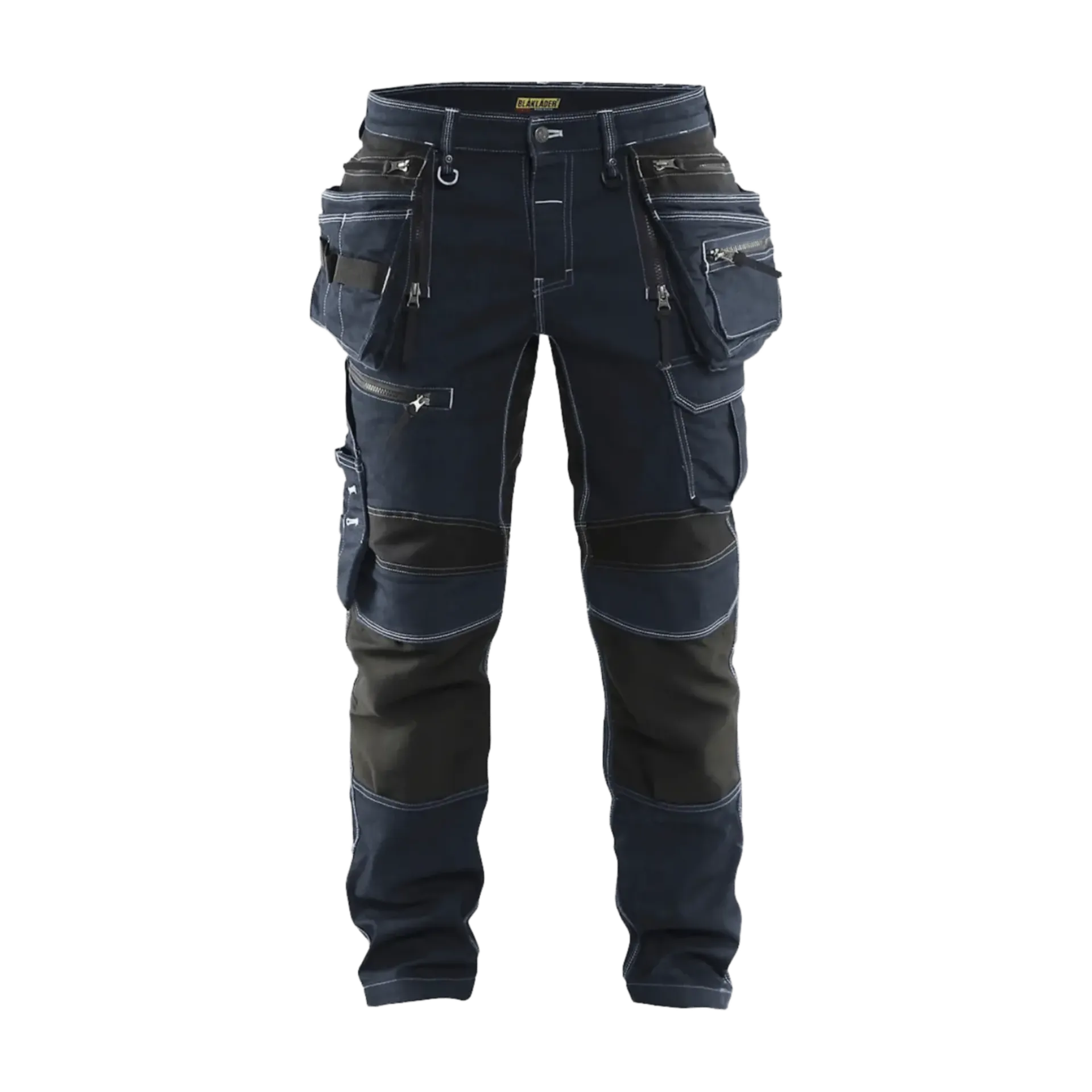Werkbroek X1900 denim stretch 1990/1141/8999 - marineblauw/zwart - C48