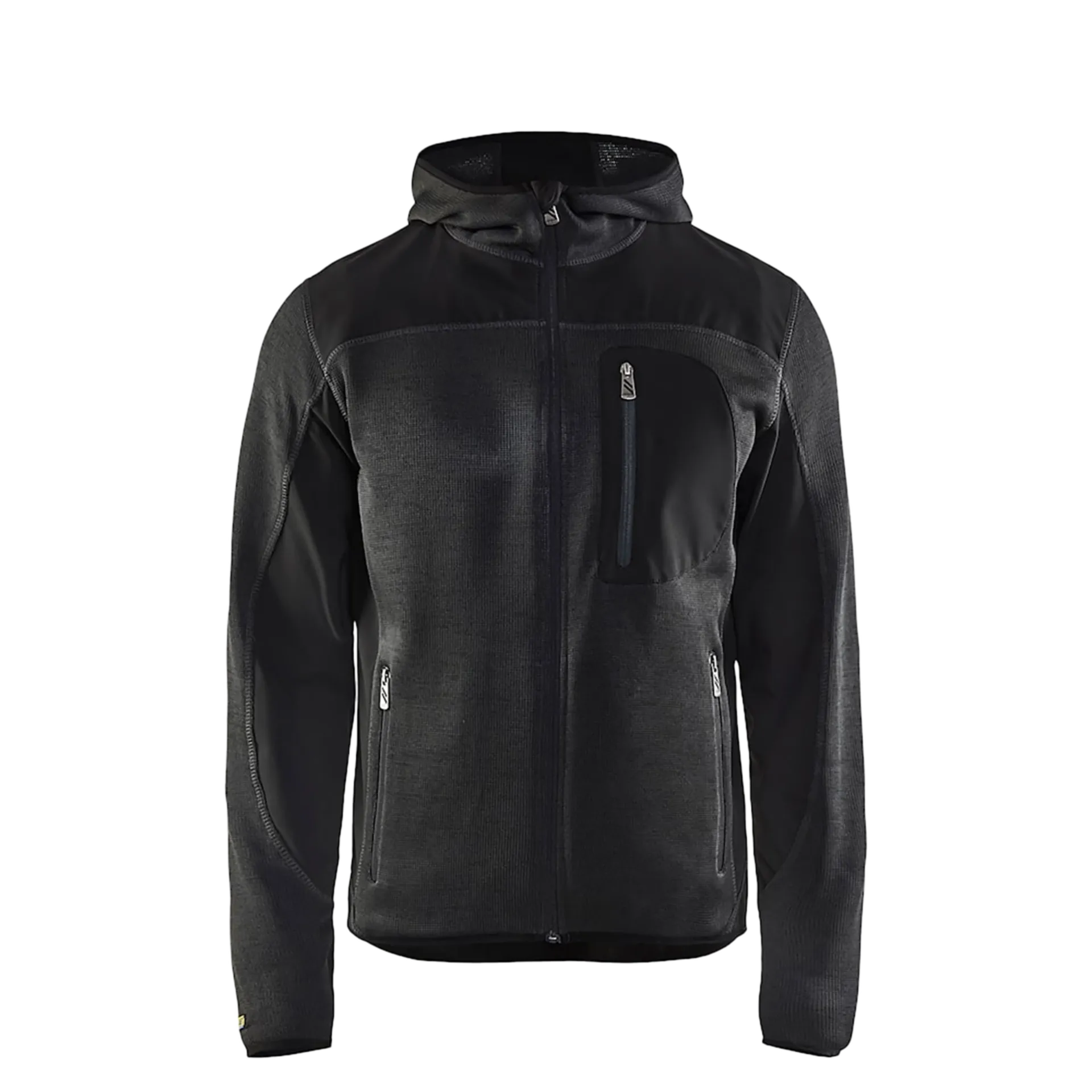 Gebreid vest met softshell 4930/2117/9799 - donkergrijs/zwart - xl