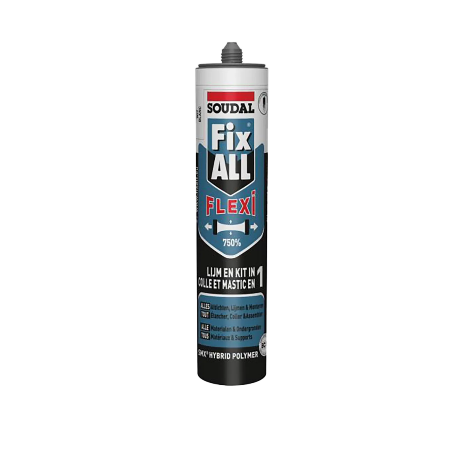 Cartouche 290ml mastic-colle - Fix-all flexi - noir Cartouche 290ml mastic-colle - Fix-all flexi - noir