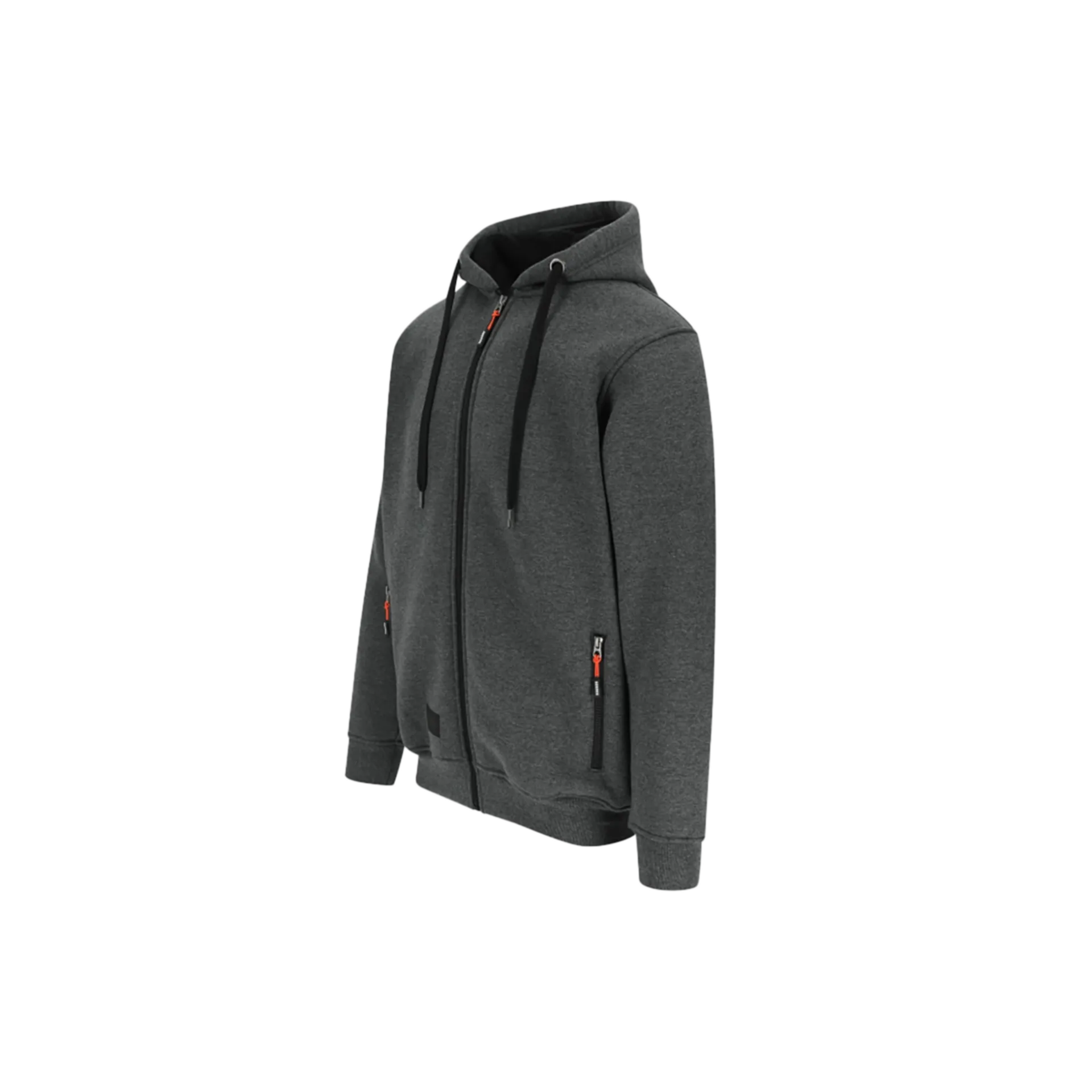 Sweat à capuche doublé Otis - gris chiné foncé - XL
