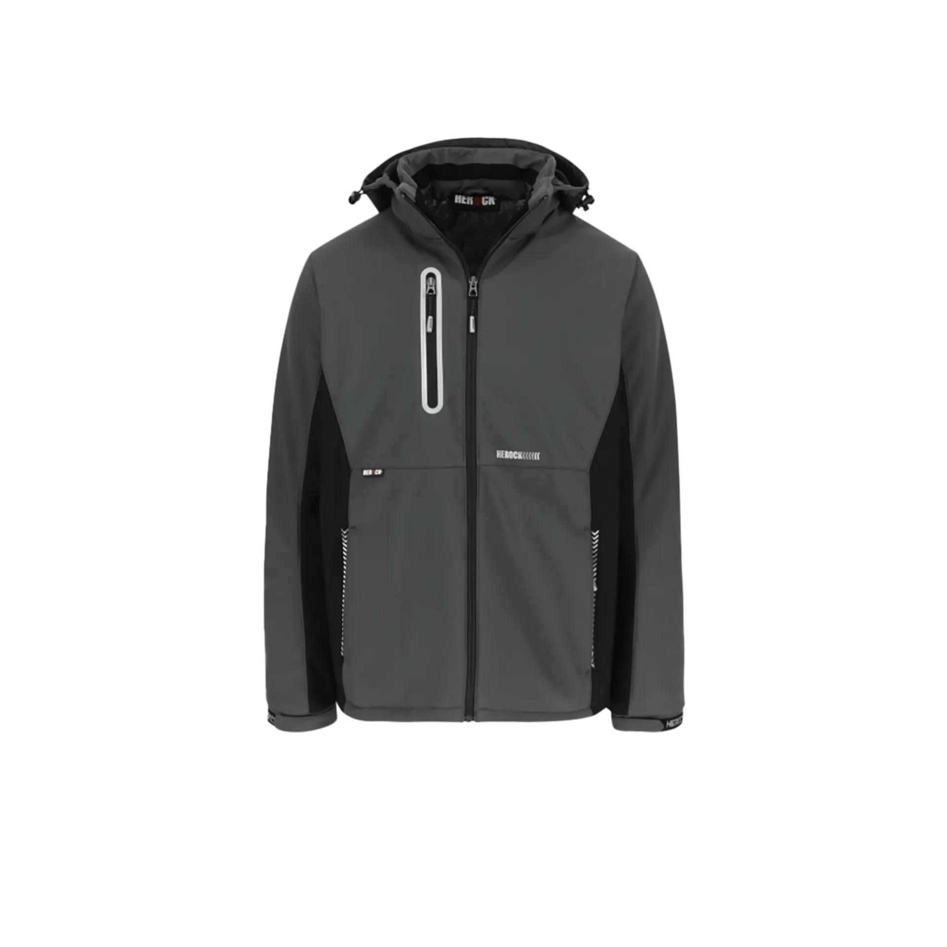 Gevoerde softshell vest Taris - antraciet/zwart - xl