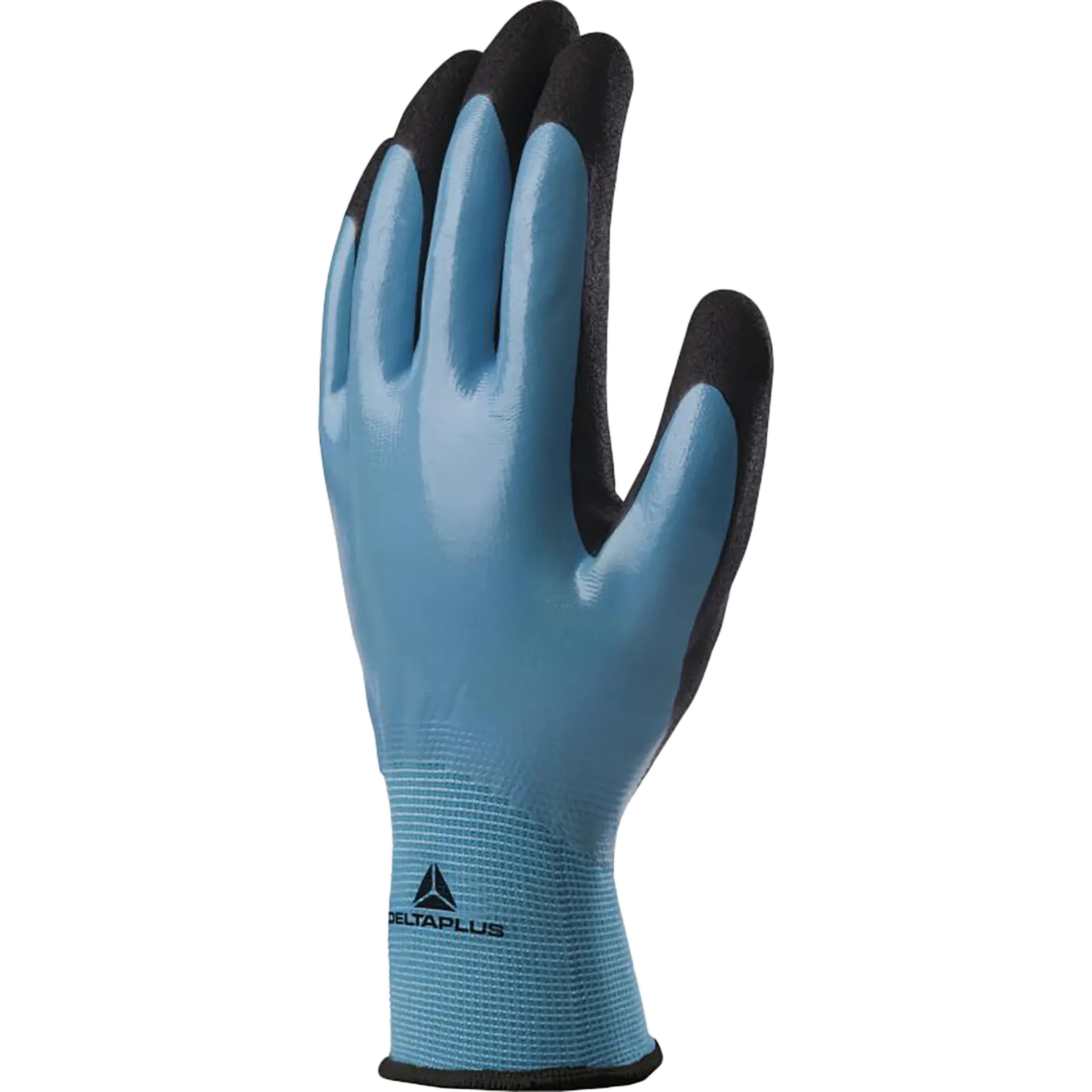 Polyamide handschoen met nitril coating -  wet & dry vv636 - blauw  -maat 10