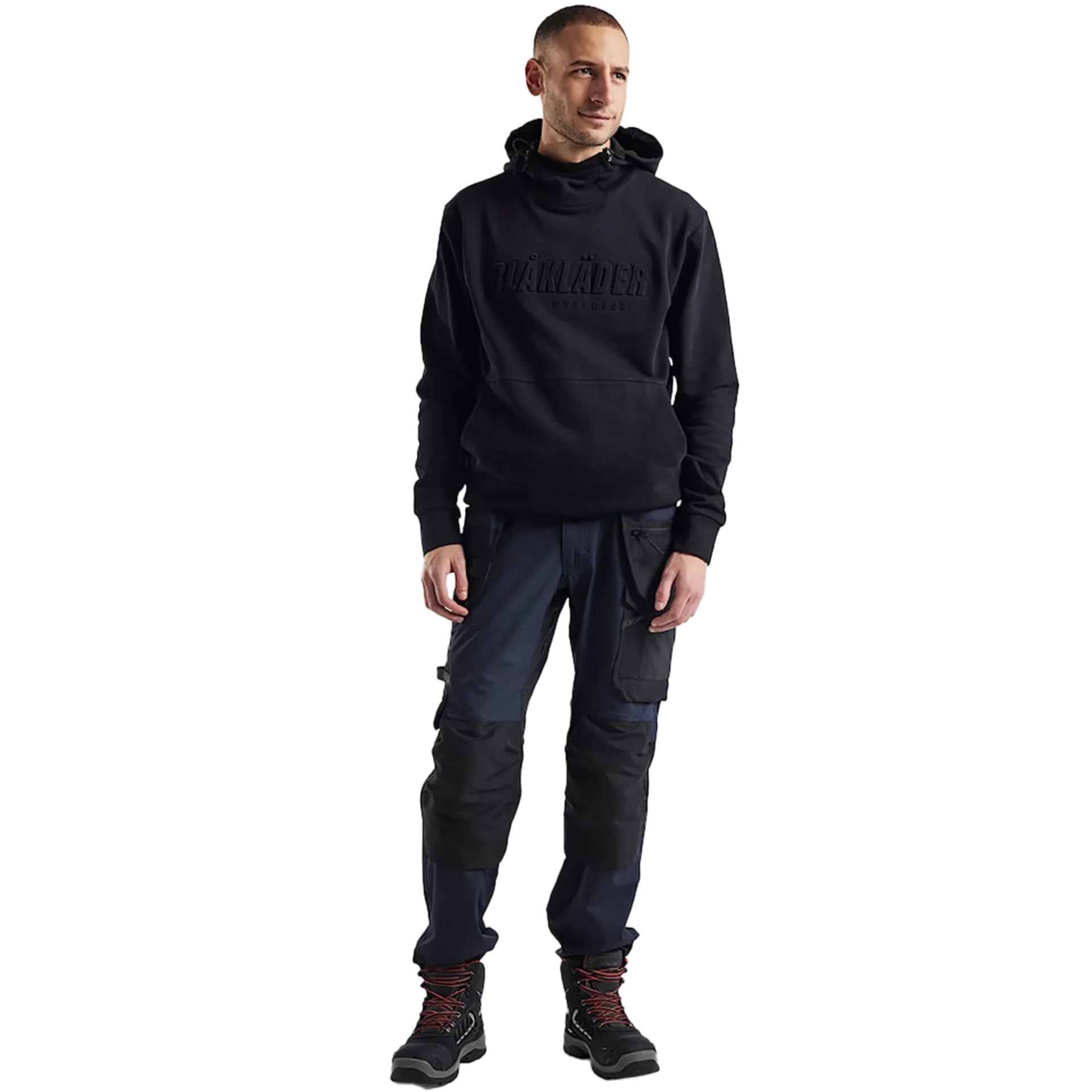 Hoodie avec impression 3D 3530/1158/9900 - noir - m