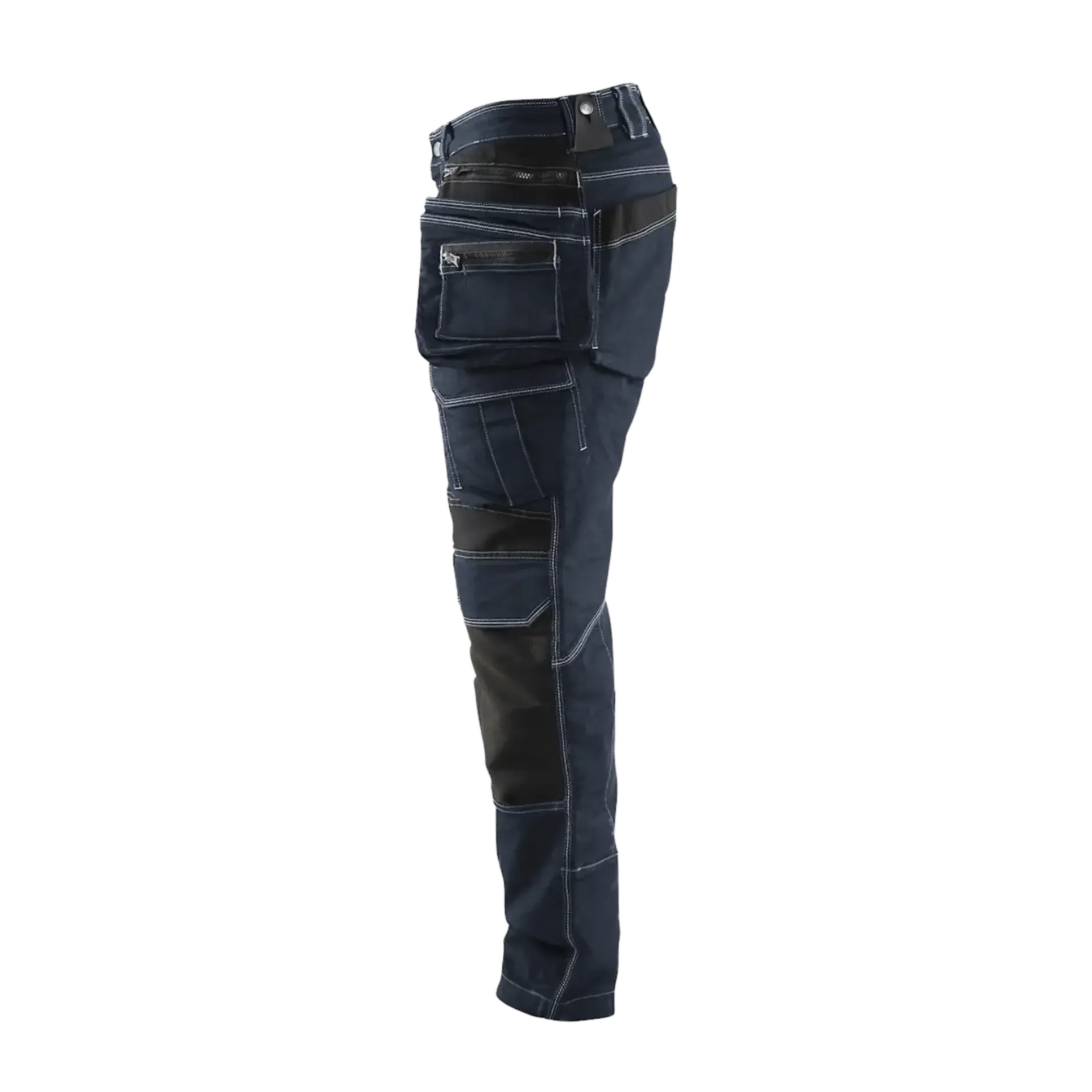 Werkbroek X1900 denim stretch 1990/1141/8999 - marineblauw/zwart - C50