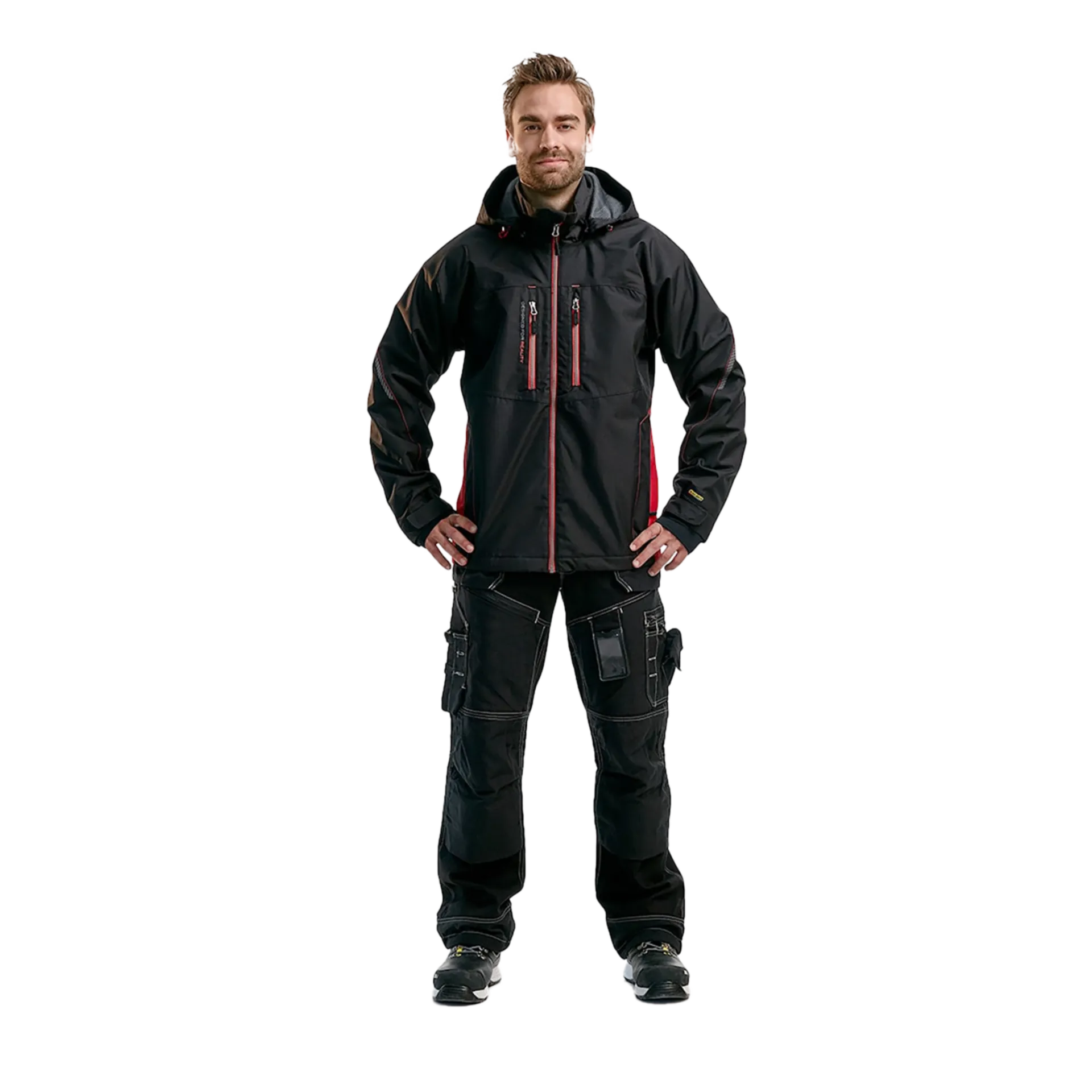 Veste d'hiver fonctionnelle 4890/1977/9956 - noir/rouge - m
