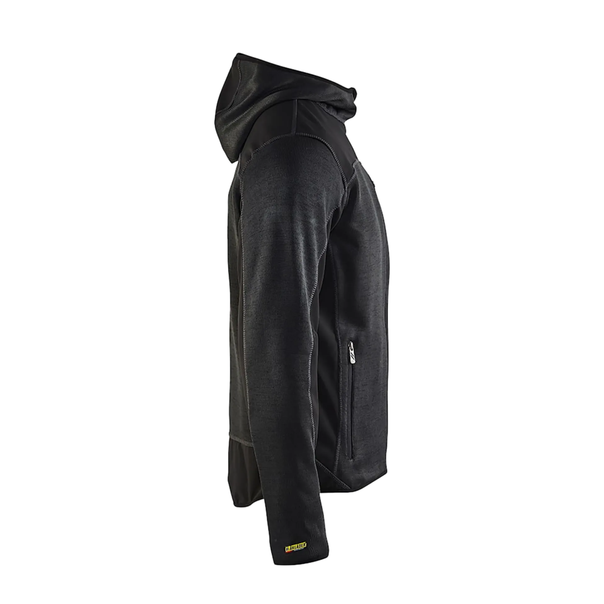 Gilet tricoté avec softshell 4930/2117/9799 - gris foncé/noir - m