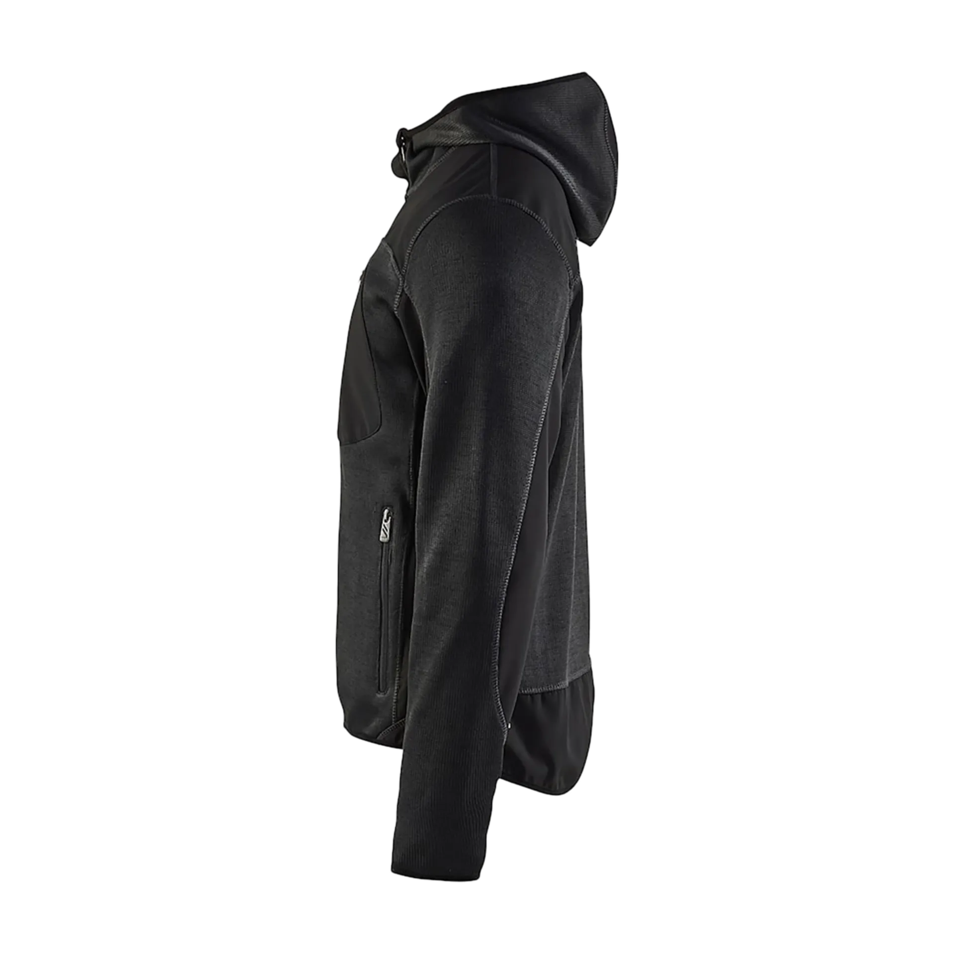 Gilet tricoté avec softshell 4930/2117/9799 - gris foncé/noir - m