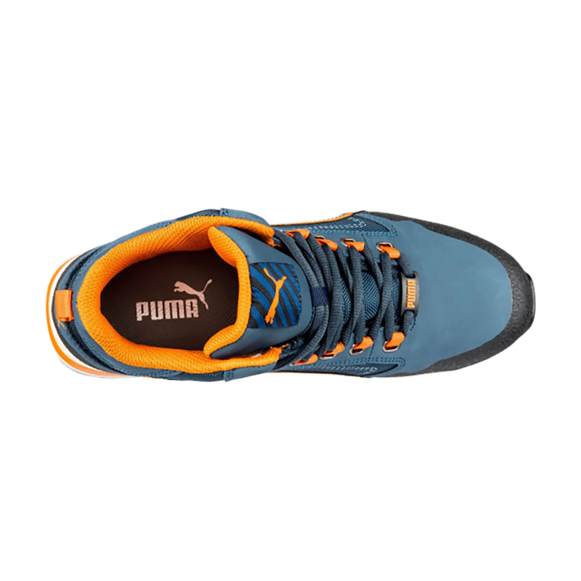 Chaussure de sécurité haute CrossTwist mid S3 HRO SRC - bleu/orange - maat 43